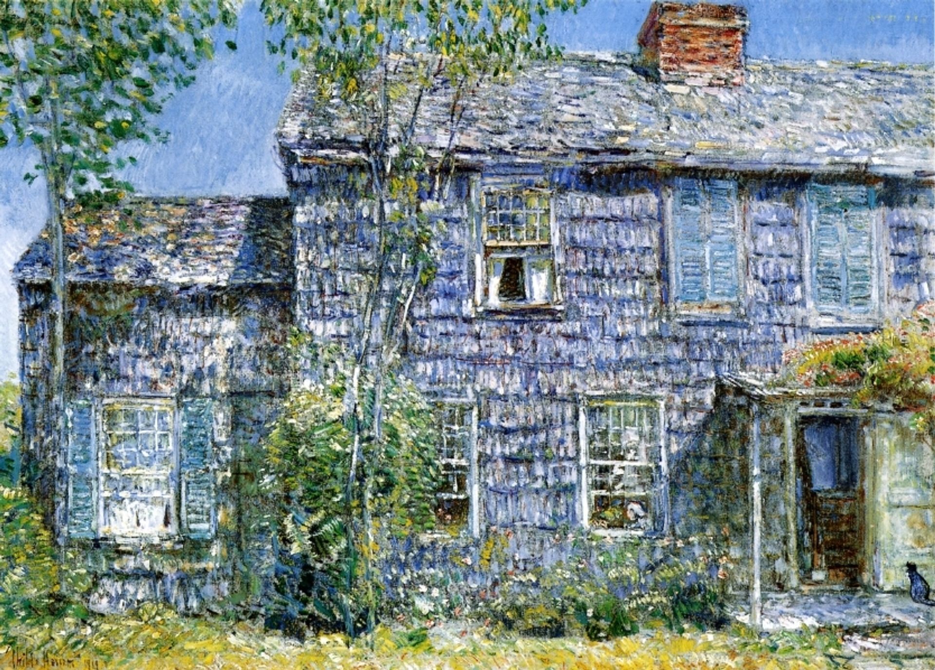 East Hampton, L.I. (aka Old Mumford House) by Childe Hassam