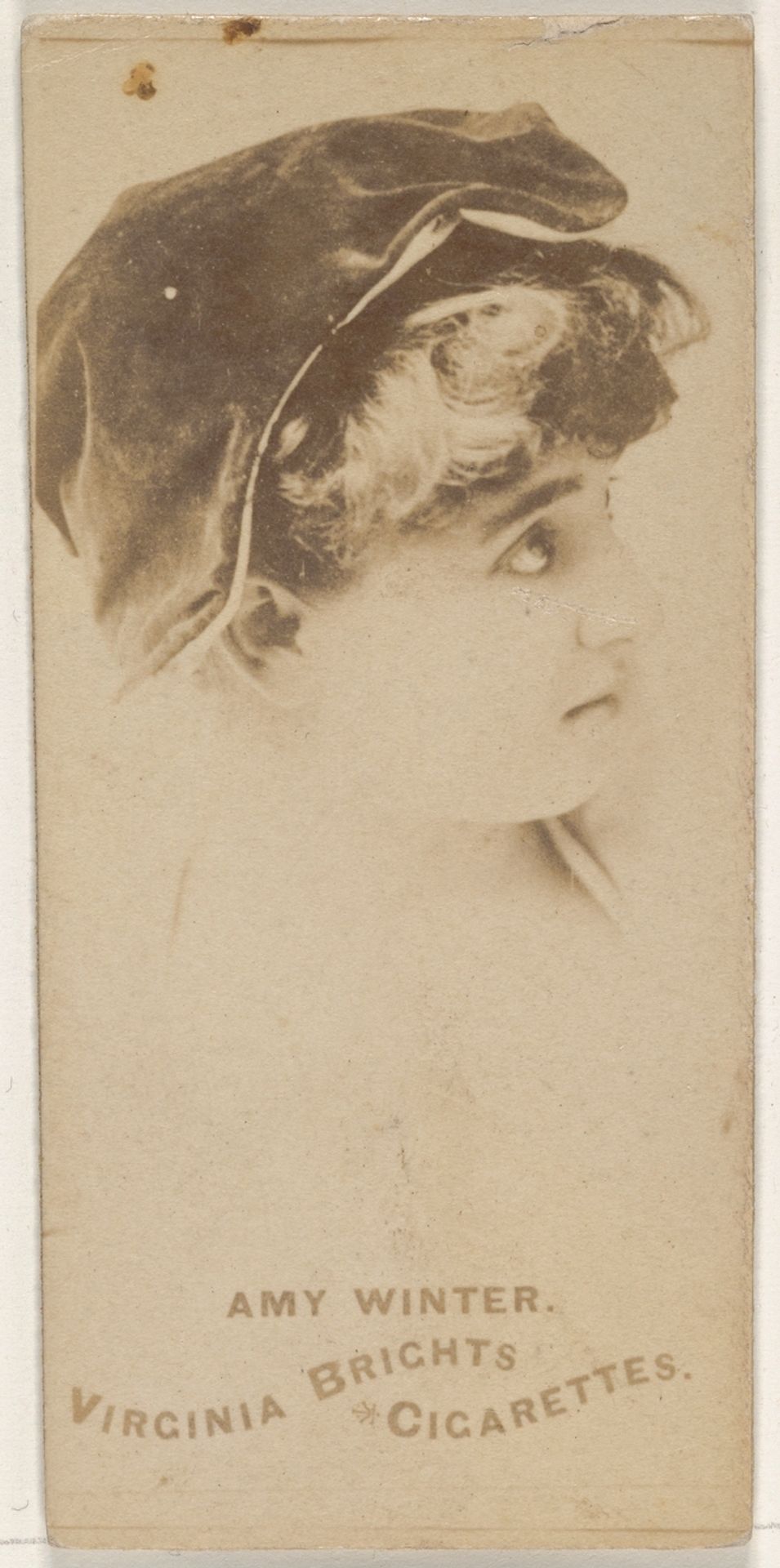Amy Winter, from the Actors and Actresses series (N45, Type 1) for Virginia Brights Cigarettes by Allen & Ginter