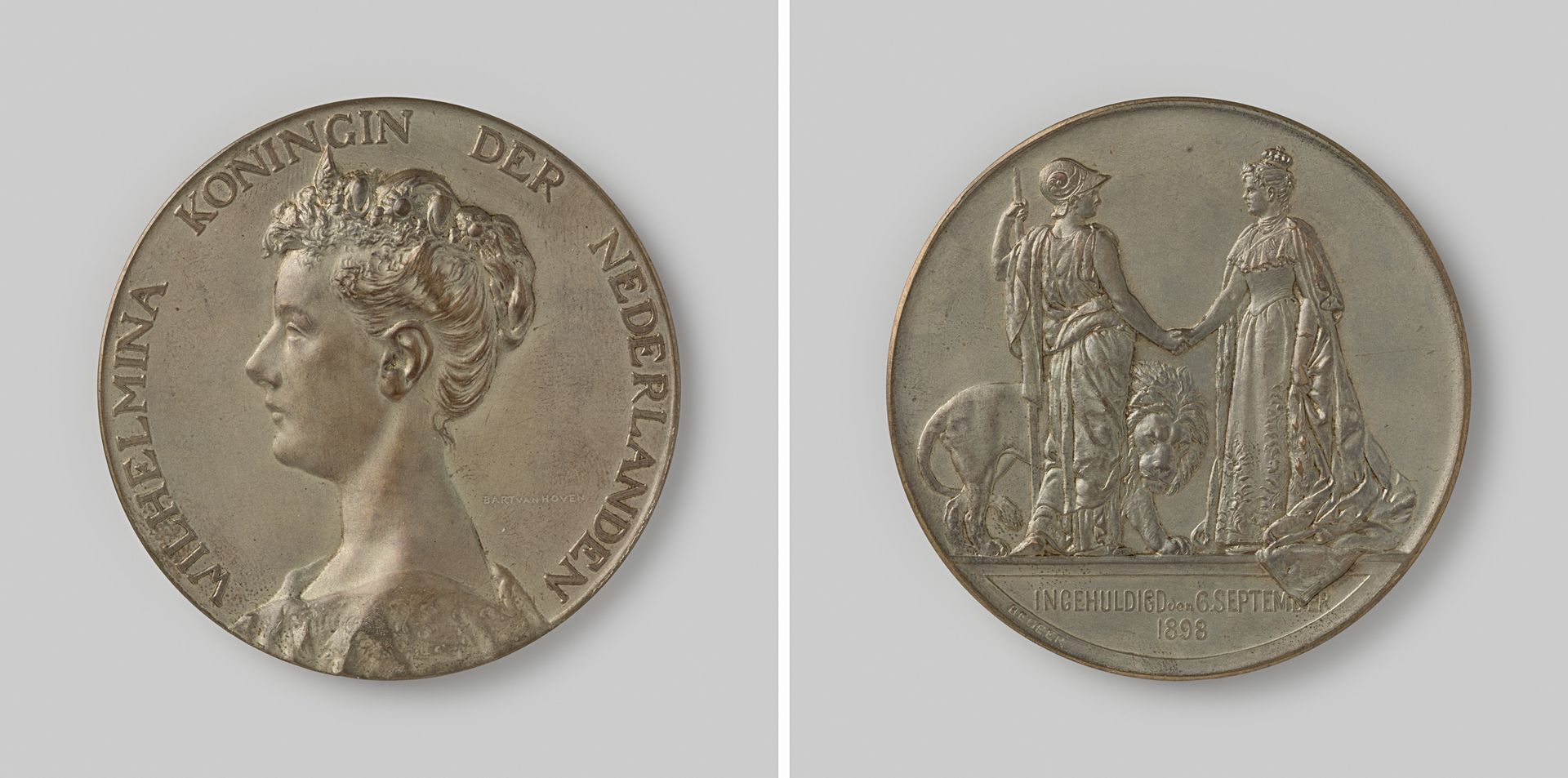Inhuldiging van Koningin Wilhelmina 1898 by Bart van Hove
