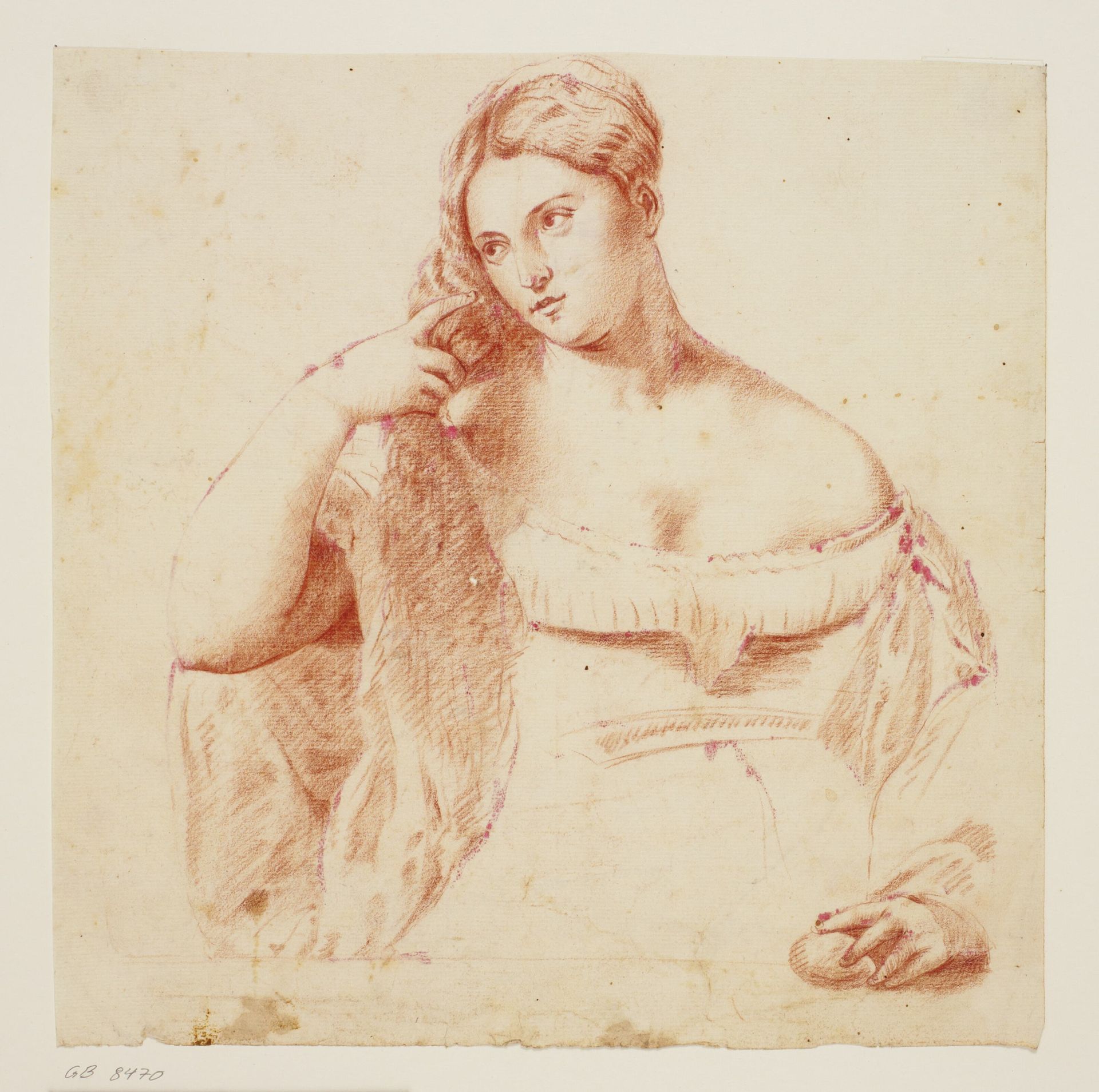Young woman at her toilet by Anonymous
