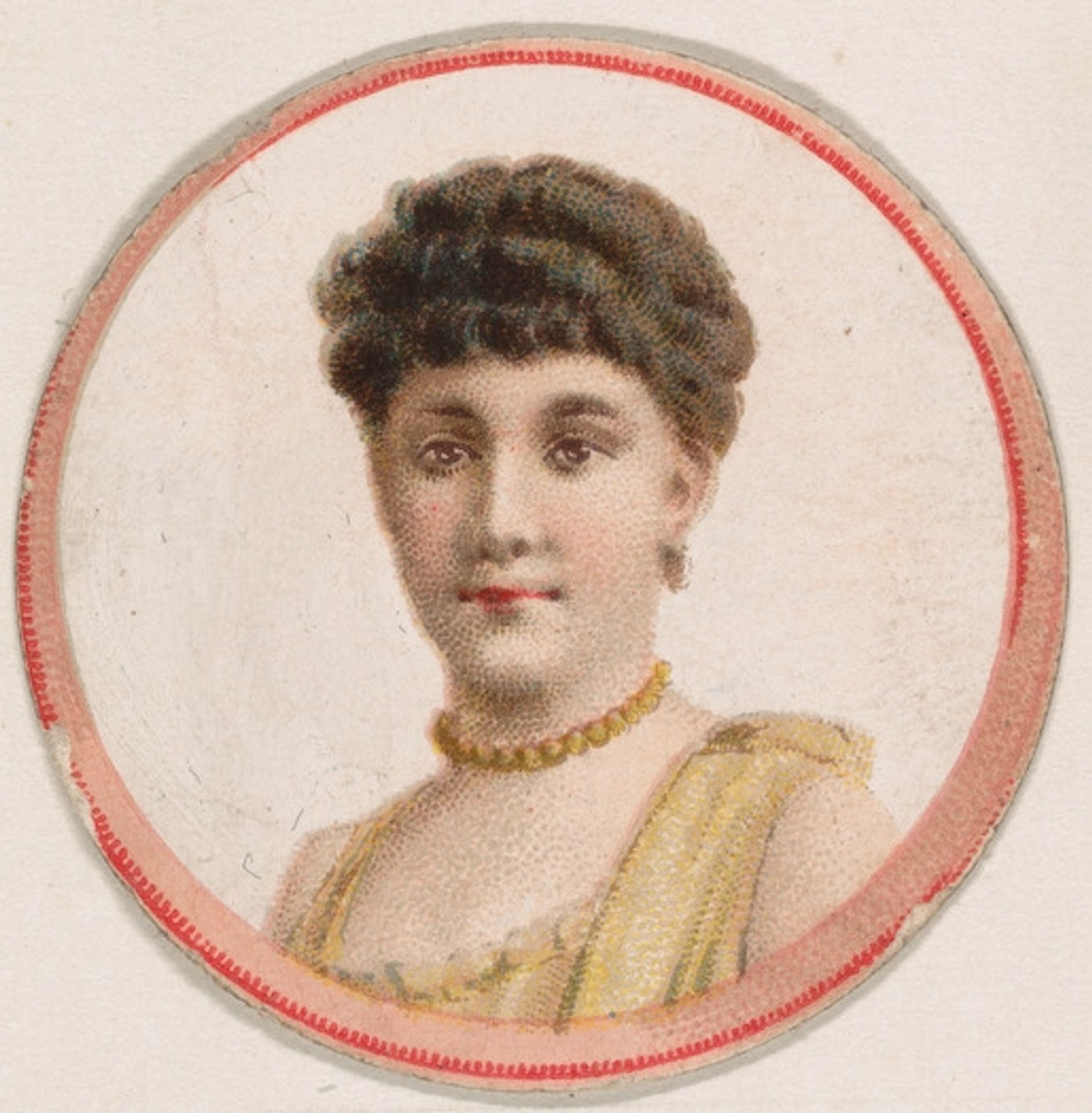 Portrait of woman, from the Novelties series (N228, Type 2) issued by Kinney Bros. by Kinney Brothers Tobacco Company