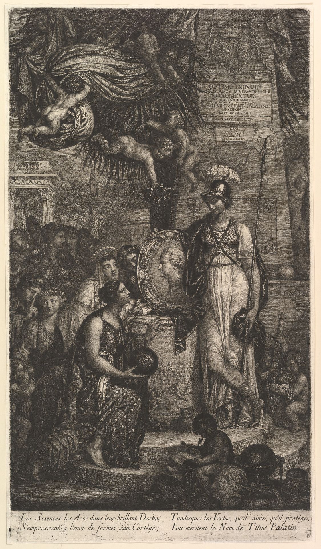 The Arts and Sciences Honoring Their Protector Charles-Theodore, Count Palatine by Joseph Fratrel