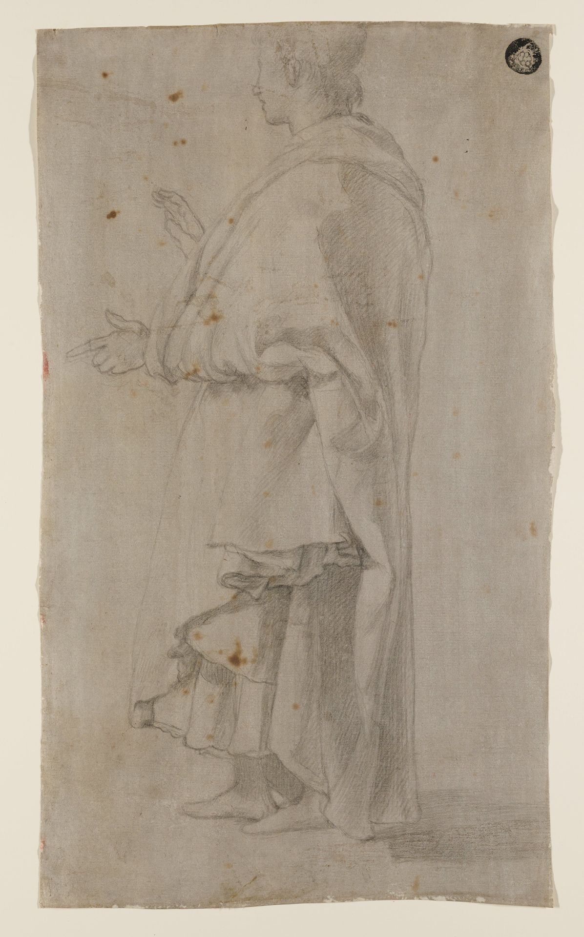 Drapery Study of a Young Man by Giovanni da San Giovanni