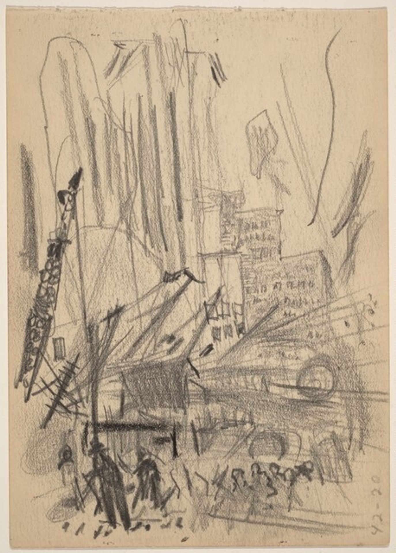 Untitled [New York City] [verso] by John Marin