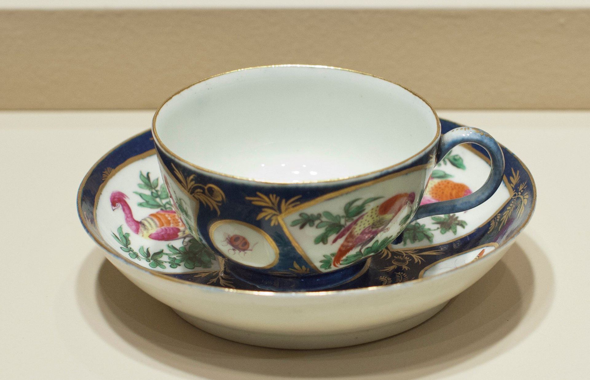 Tea Cup and Saucer by Worcester Porcelain Works (a.k.a. Royal Worcester Porcelain Company)