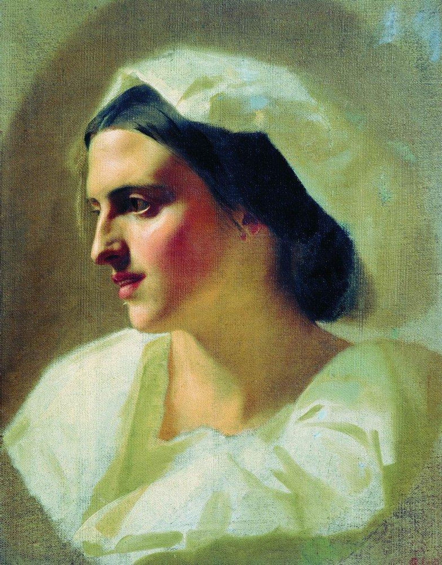 The lady in white by Fyodor Bronnikov