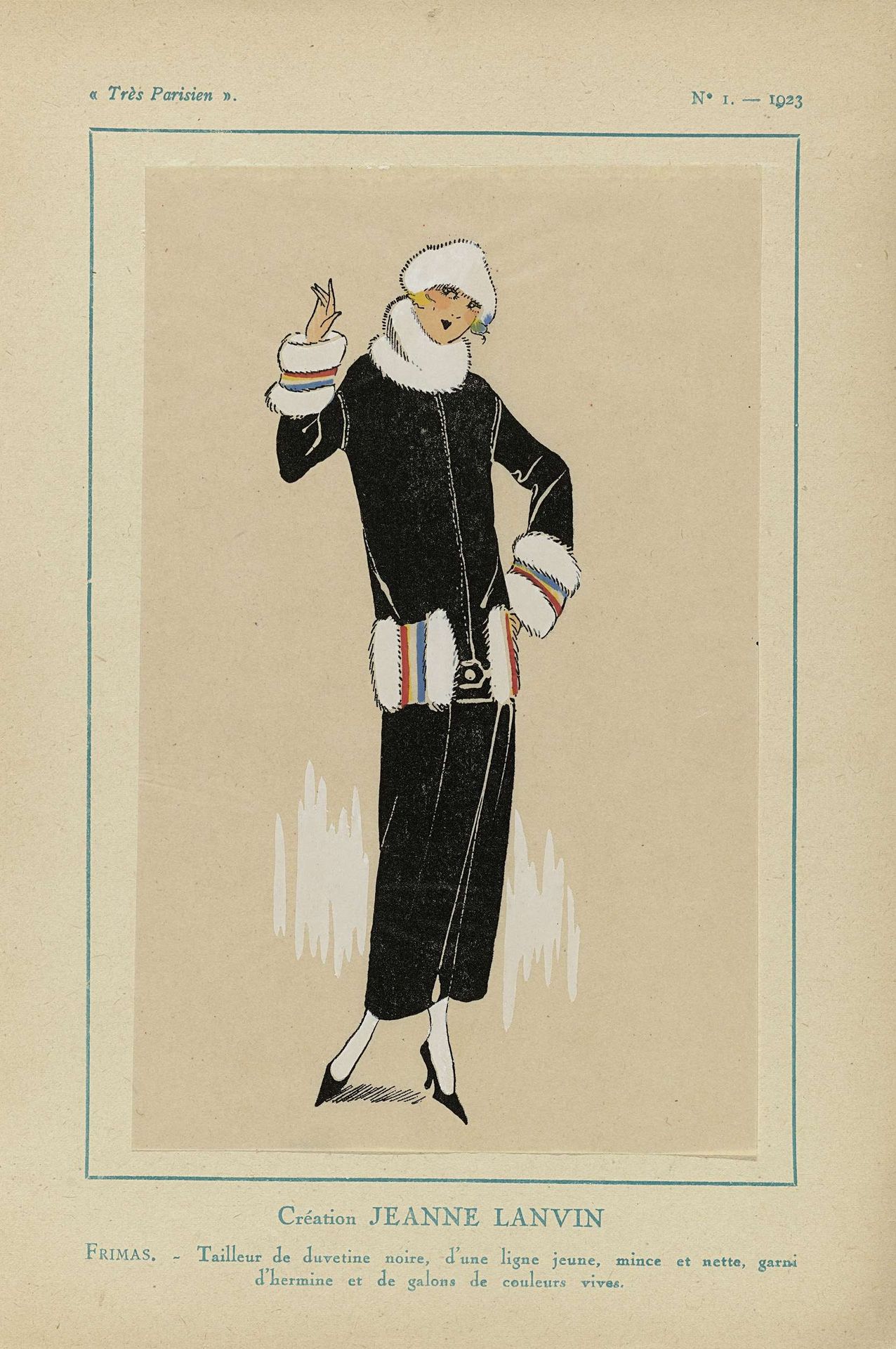 Très Parisien, 1923, No 1: Création JEANNE LANVIN... by Anonymous