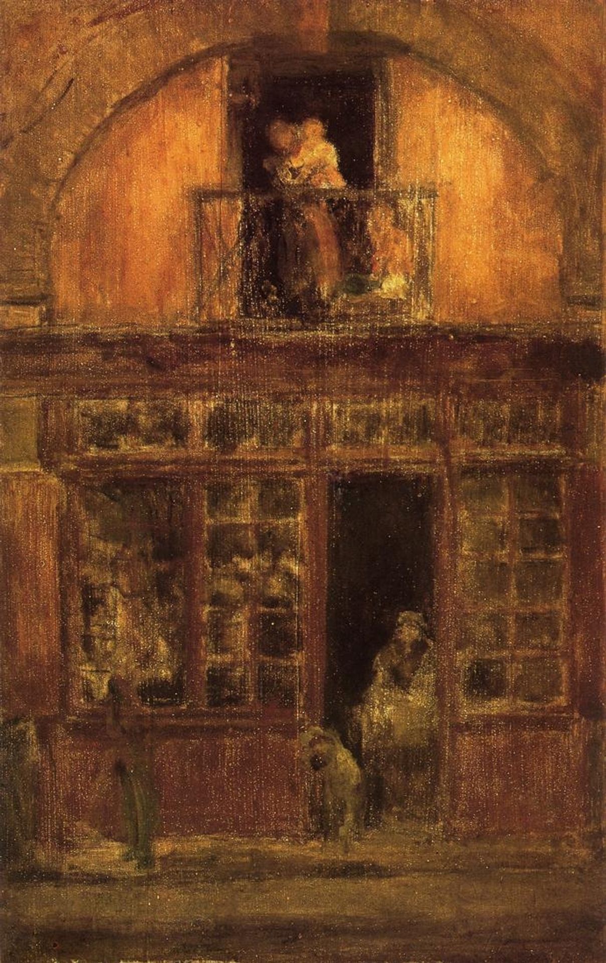 A Shop with a Balcony by James Abbott McNeill Whistler