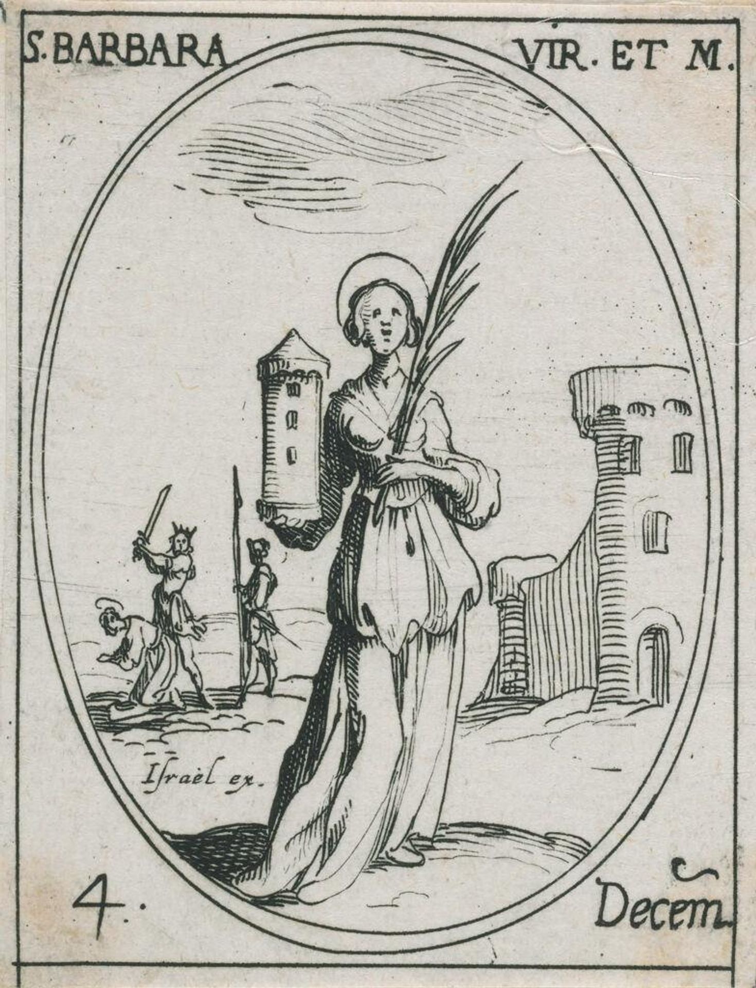 Saint Barbara by Jacques Callot