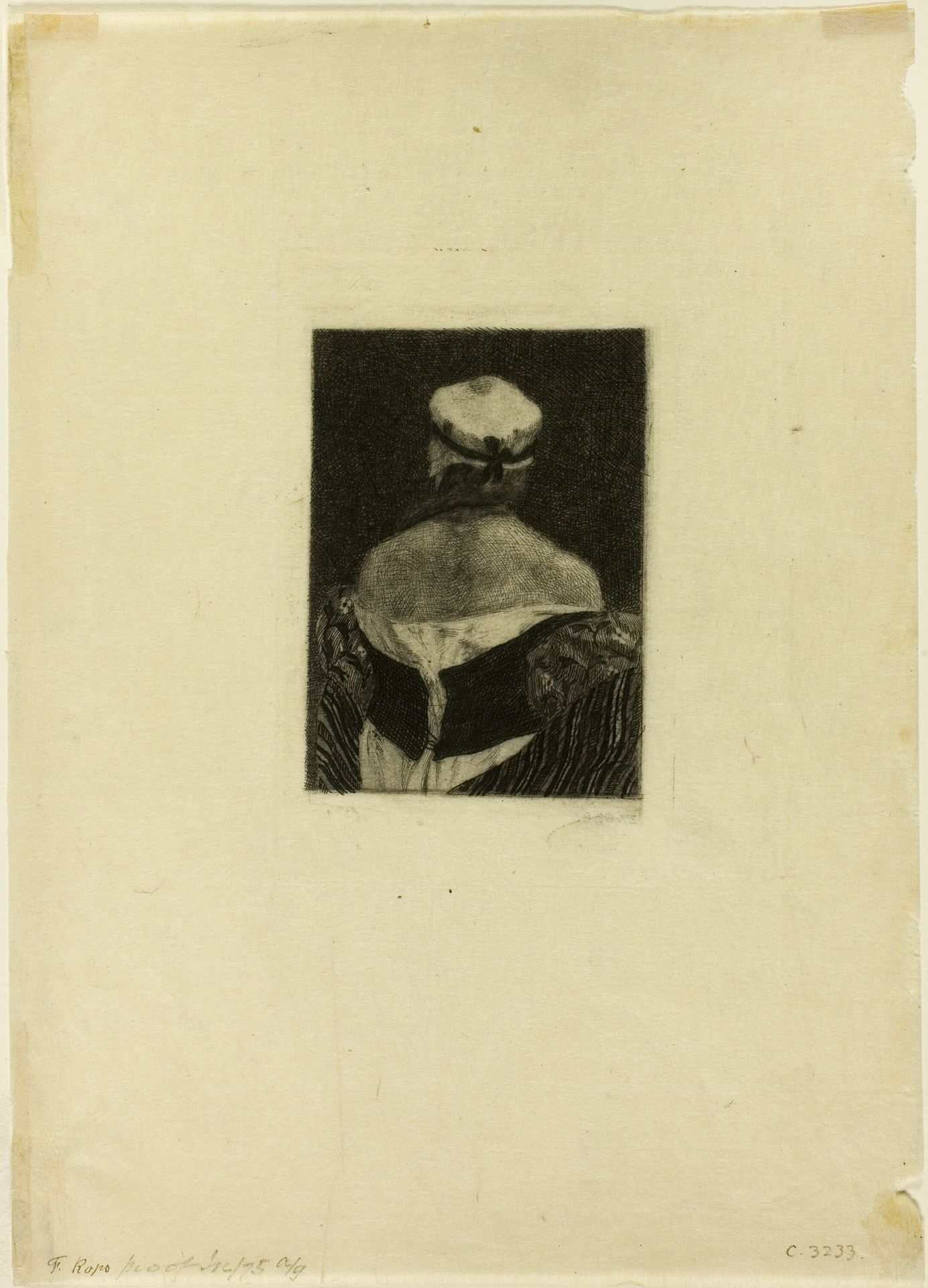 The Model by Felicien Rops