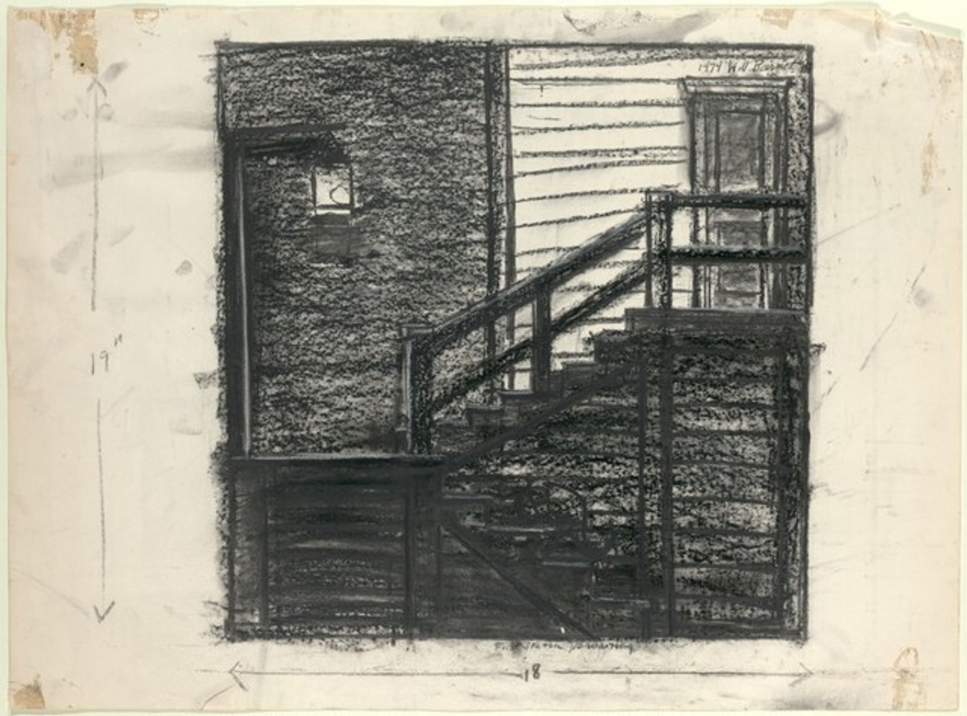 First Sketch for "Waiting" by Will Barnet