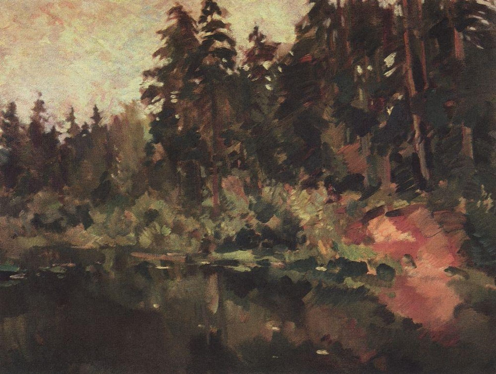 Pond by Konstantin Alexeevich Korovin