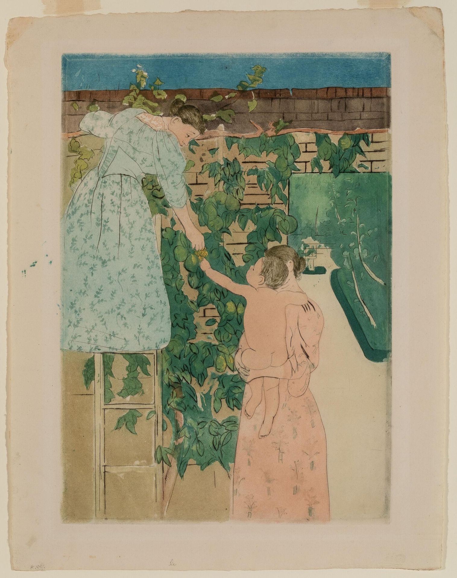 Gathering Fruit by Mary Cassatt