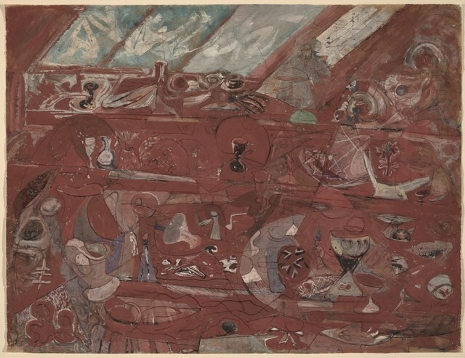 Interior of the Studio by Mark Tobey