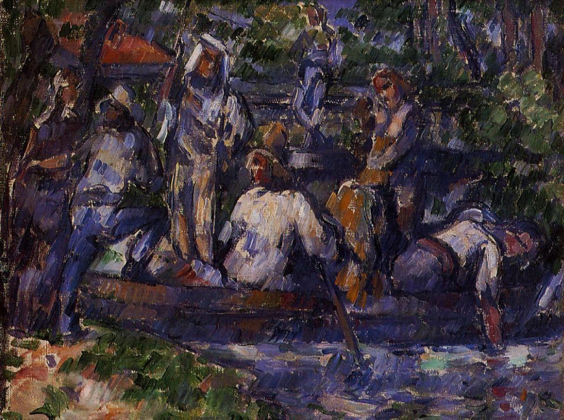 Leaving on the Water by Paul Cézanne