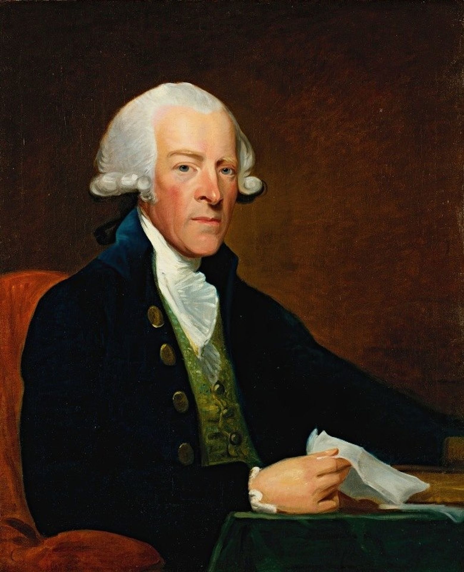 Portrait Of The Right Honorable William Brownlow by Gilbert Stuart