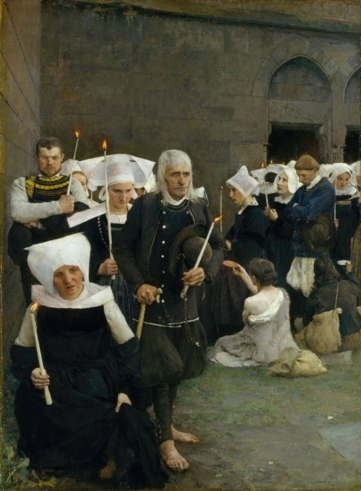 The Pardon in Brittany by Pascal-Adolphe-Jean Dagnan-Bouveret