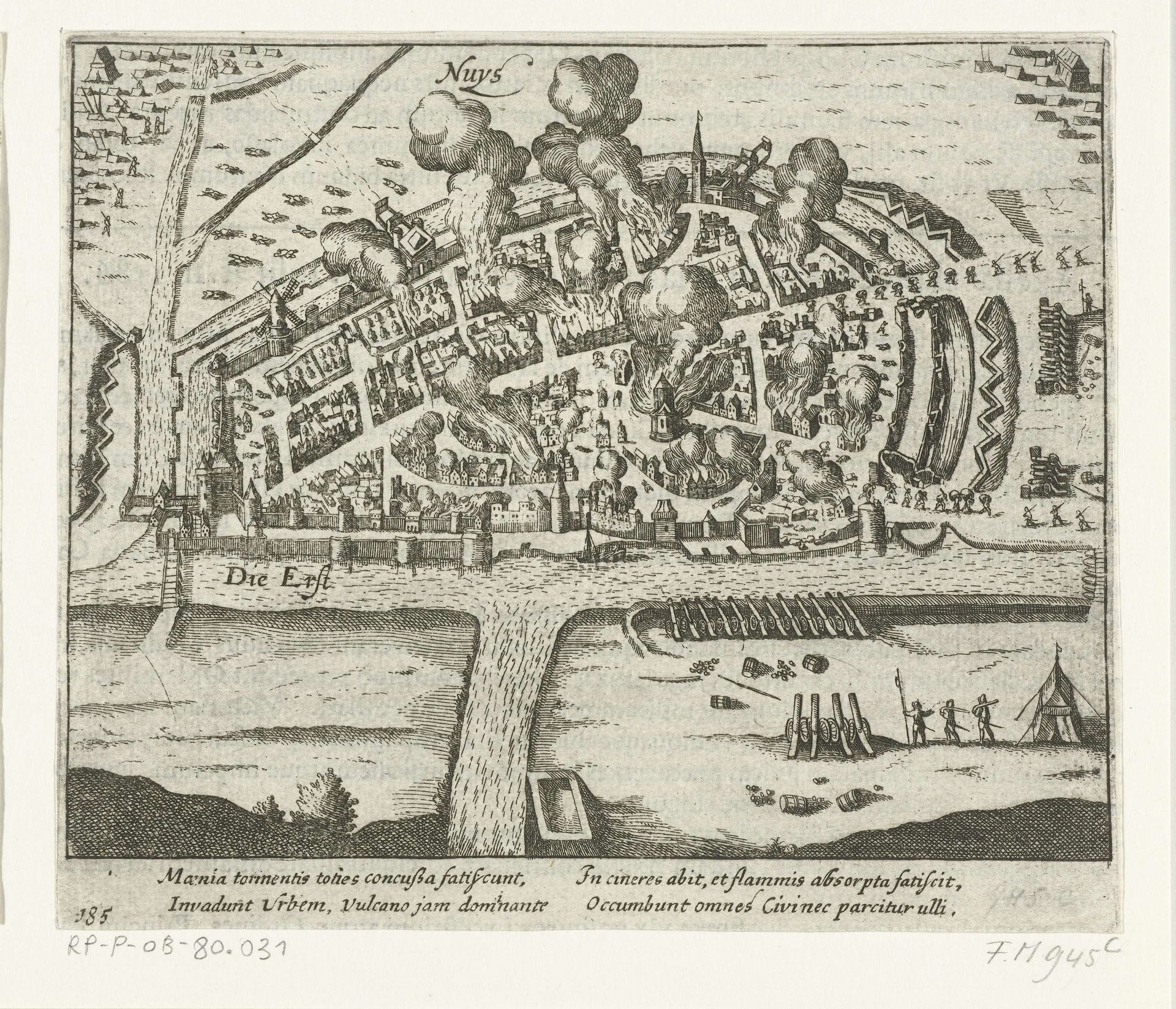 Inname en plundering van Neuss, 1586 by Anonymous