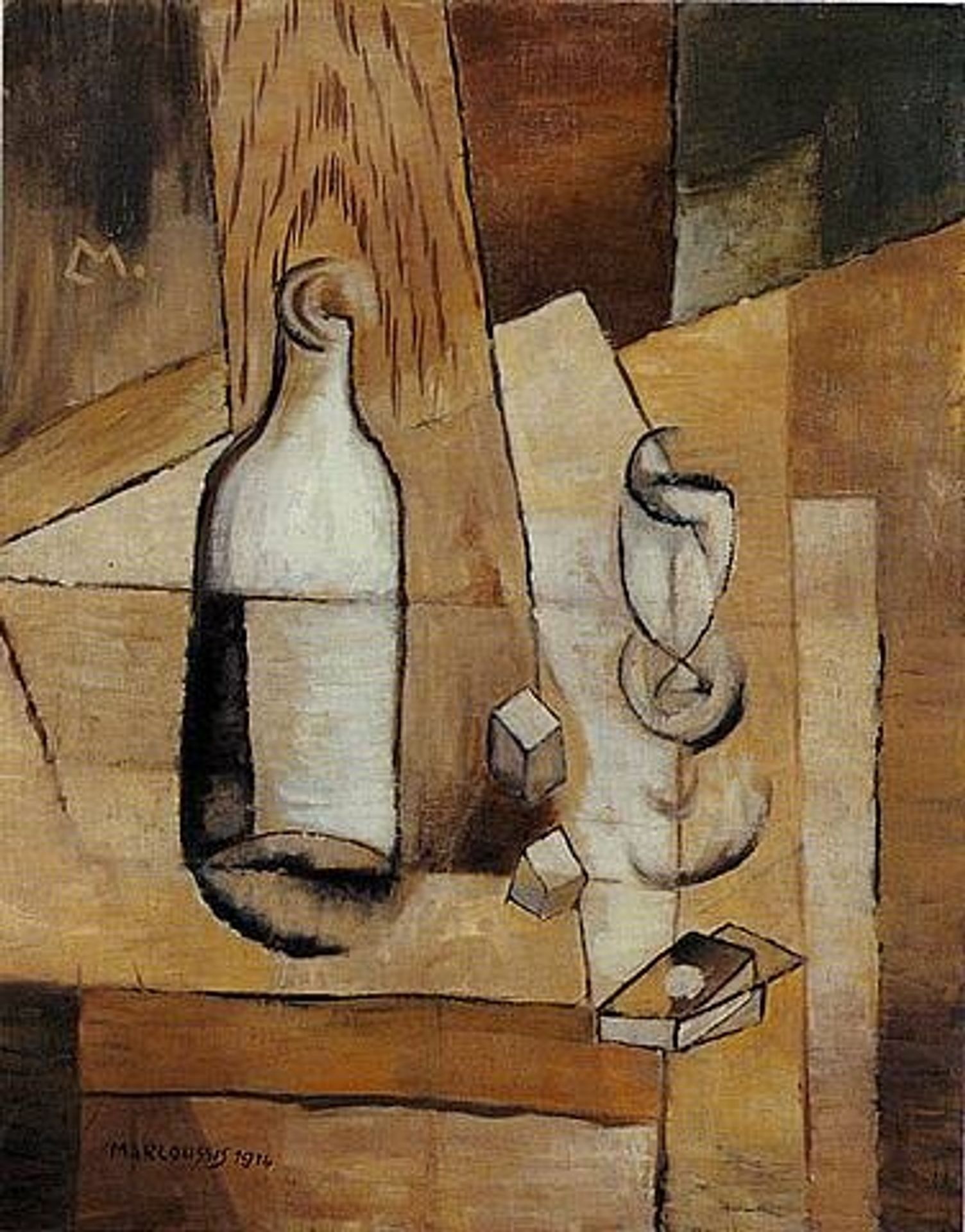 Nature morte cubiste by Louis Marcoussis