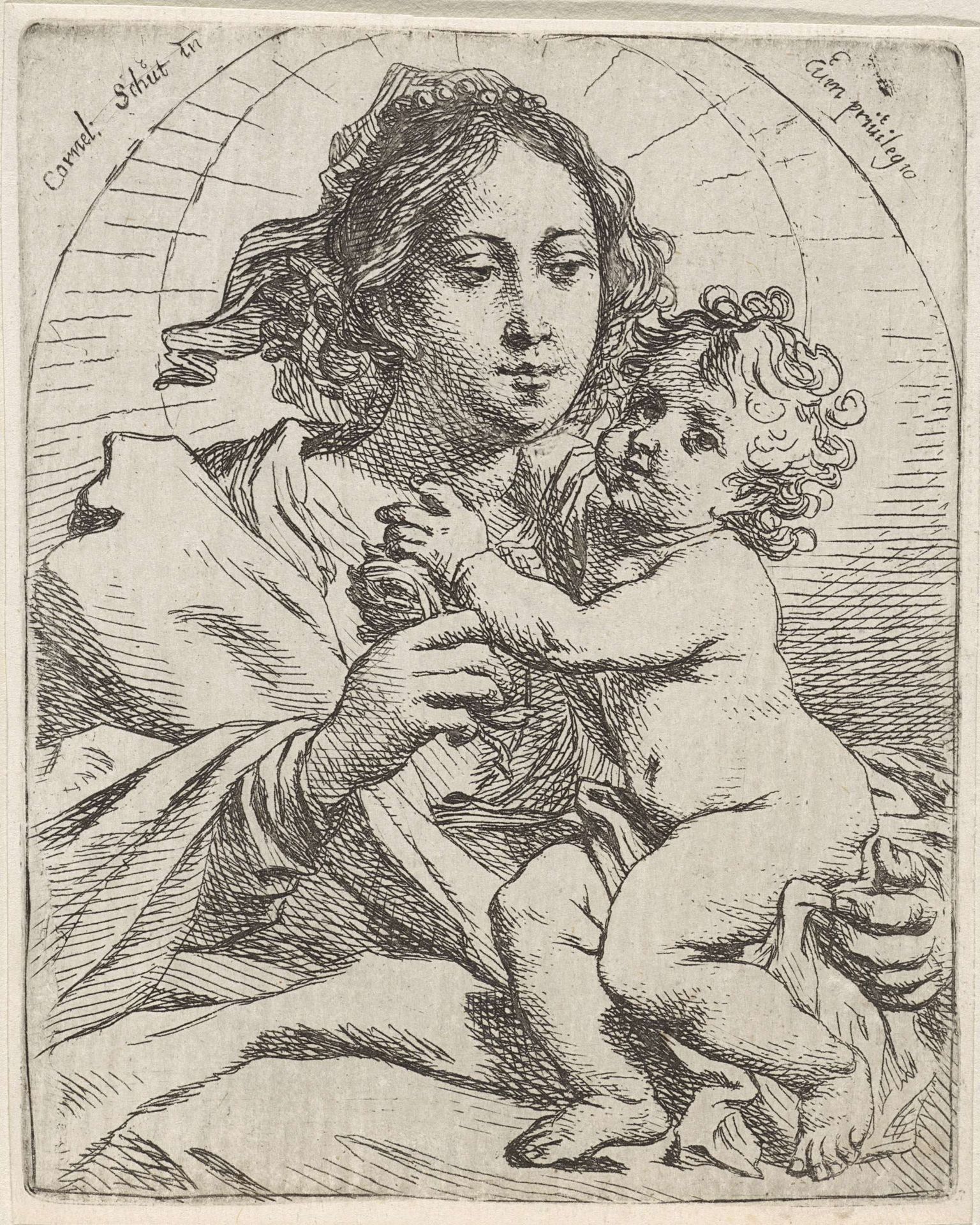 Madonna met kind by Cornelis Schut