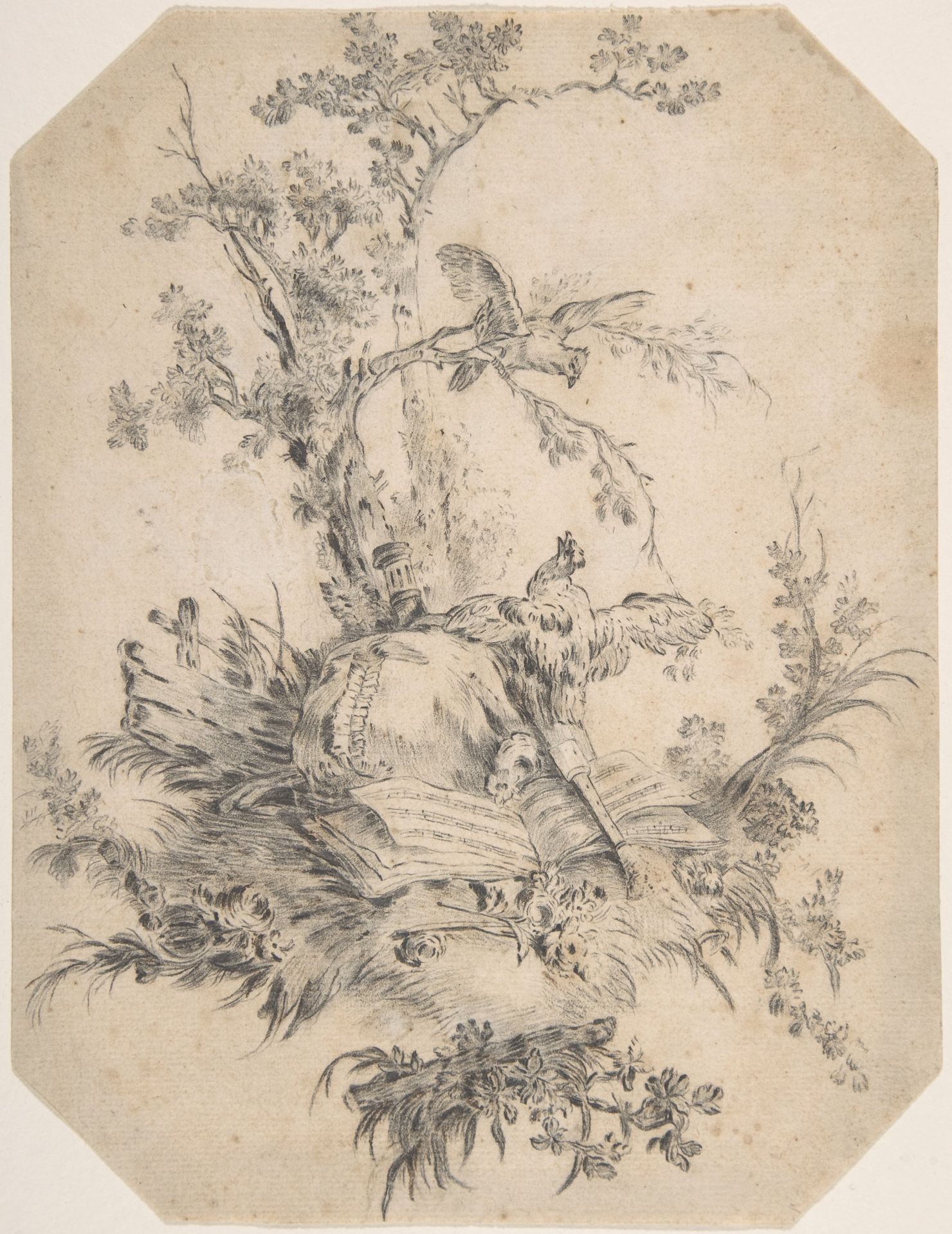 Study for a Pastoral Scene by Jean-Baptiste Huet I