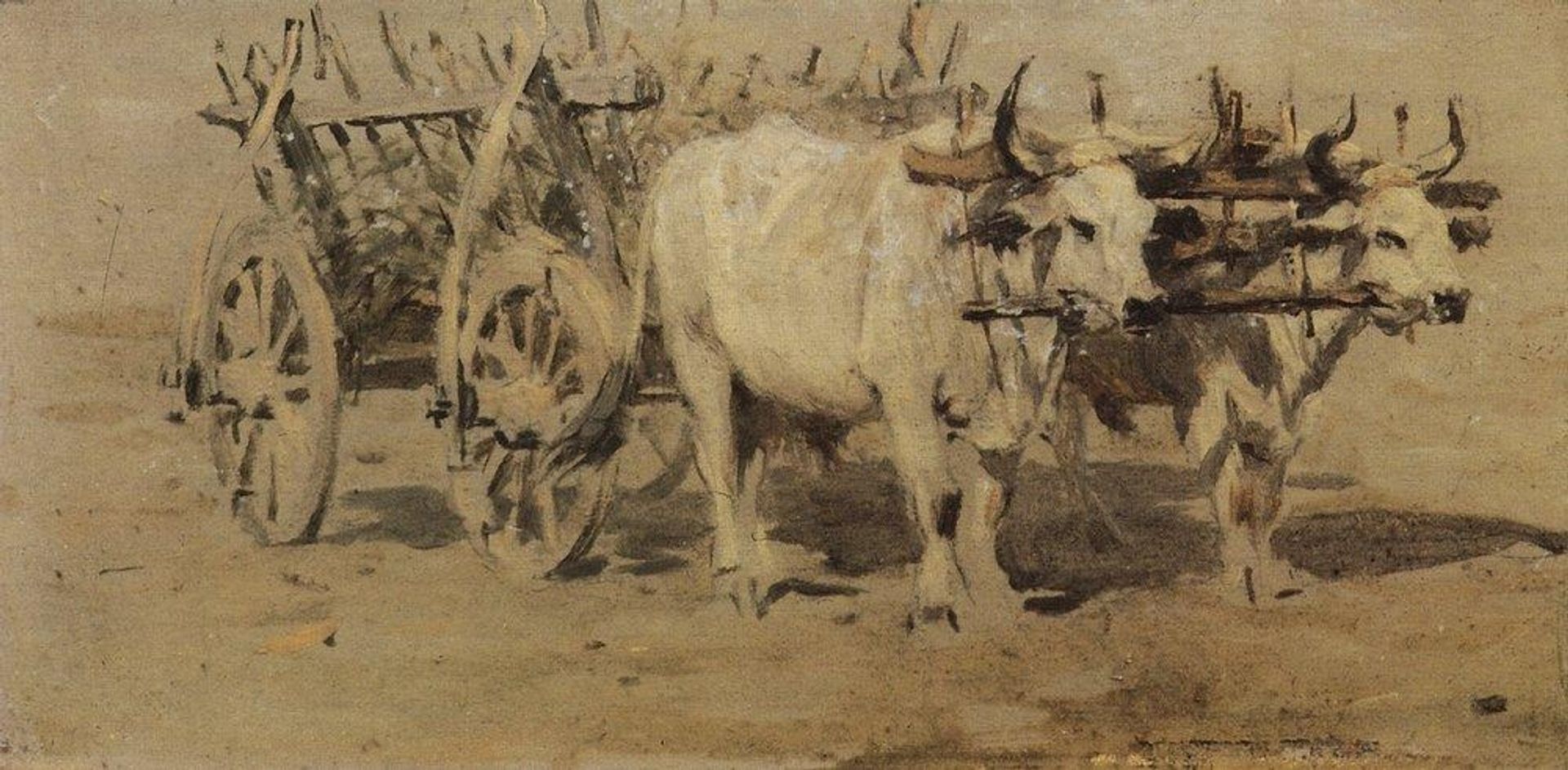 Cart for the Wounded by Vasily Vereshchagin