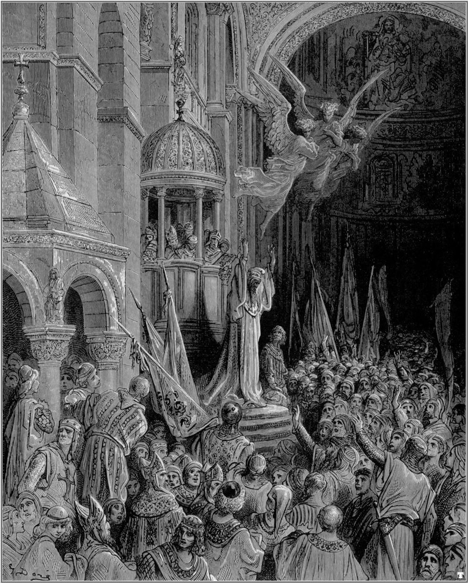 Dandolo, Doge of Venice, Preaching the Crusade by Gustave Dore