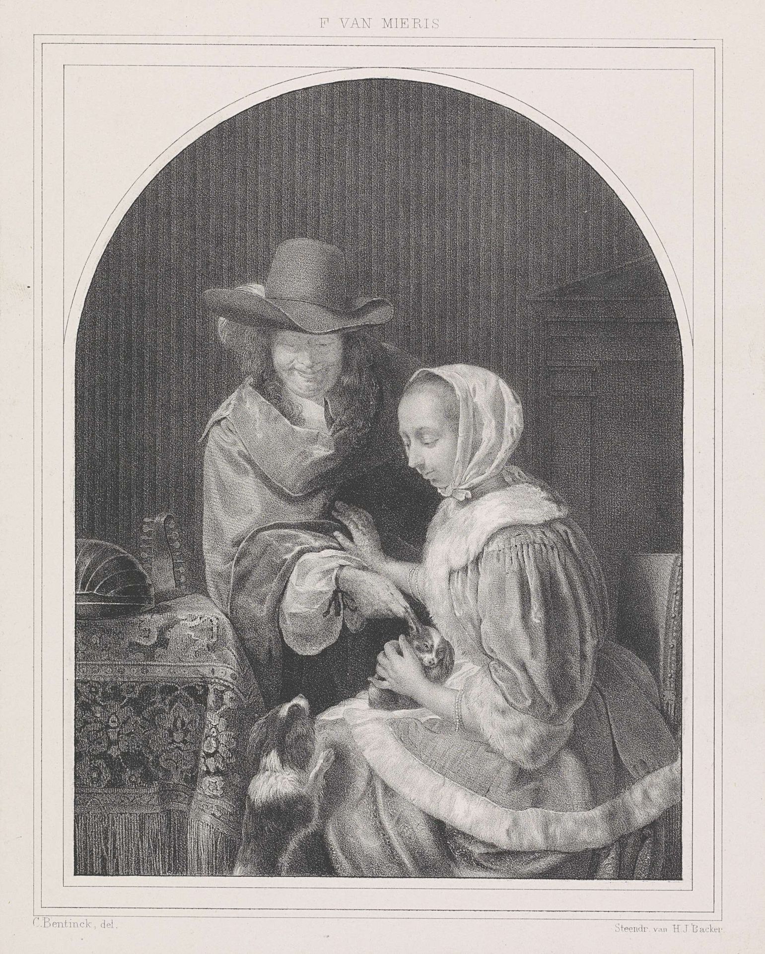 Hondje plagen by Carel Frederik Curtenius Bentinck