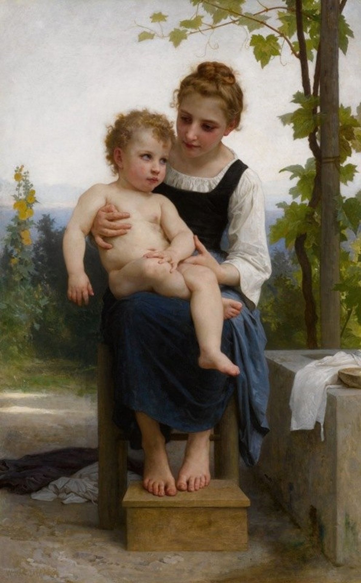 Avant le bain by William Bouguereau