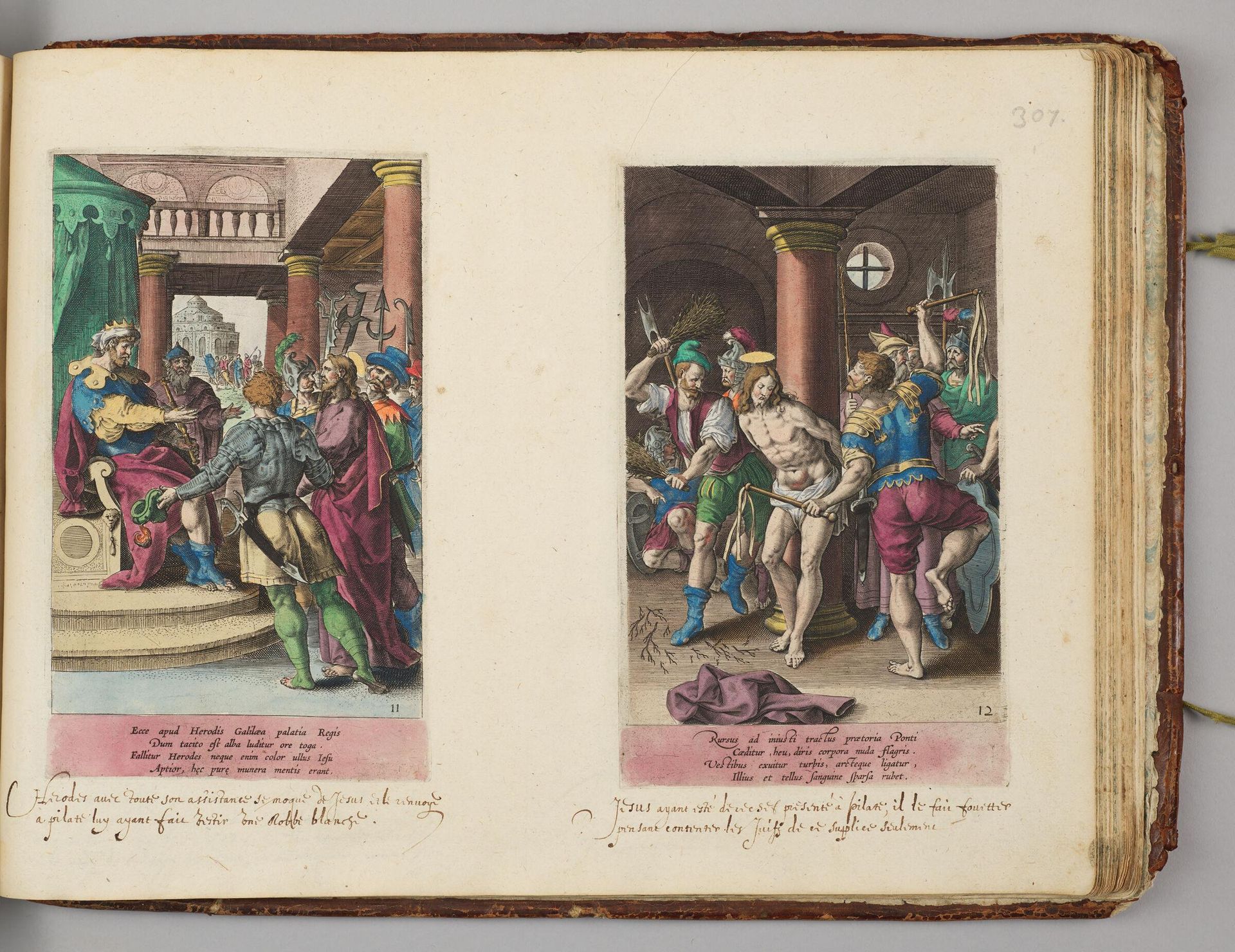 Christ Before Herod; The Flagellation by Anton Wierix II