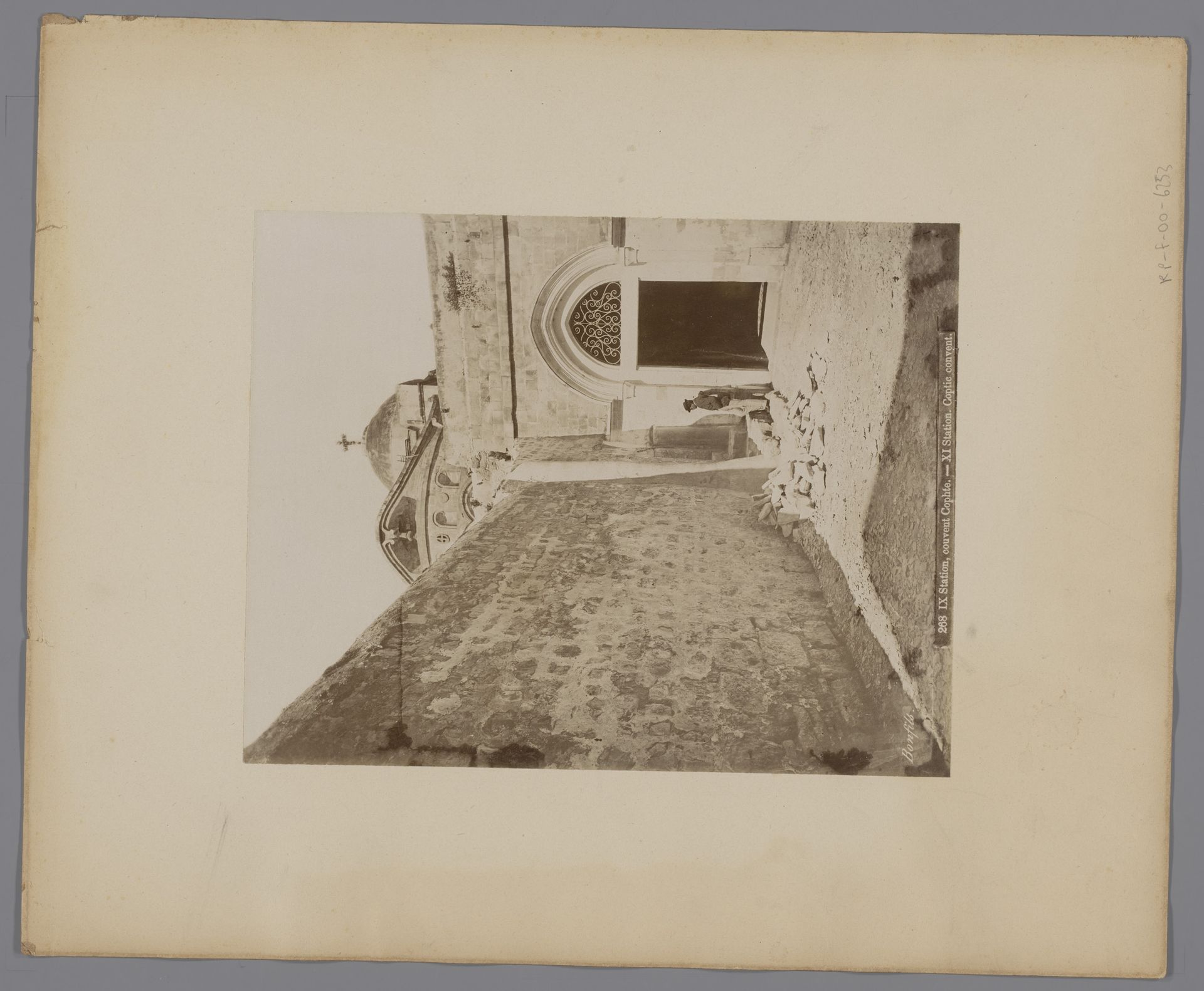 Coptisch klooster, Jeruzalem, Palestina ["268 IX Station, couvent Cophte. - XI Station. Coptic convent"] by Maison Bonfils