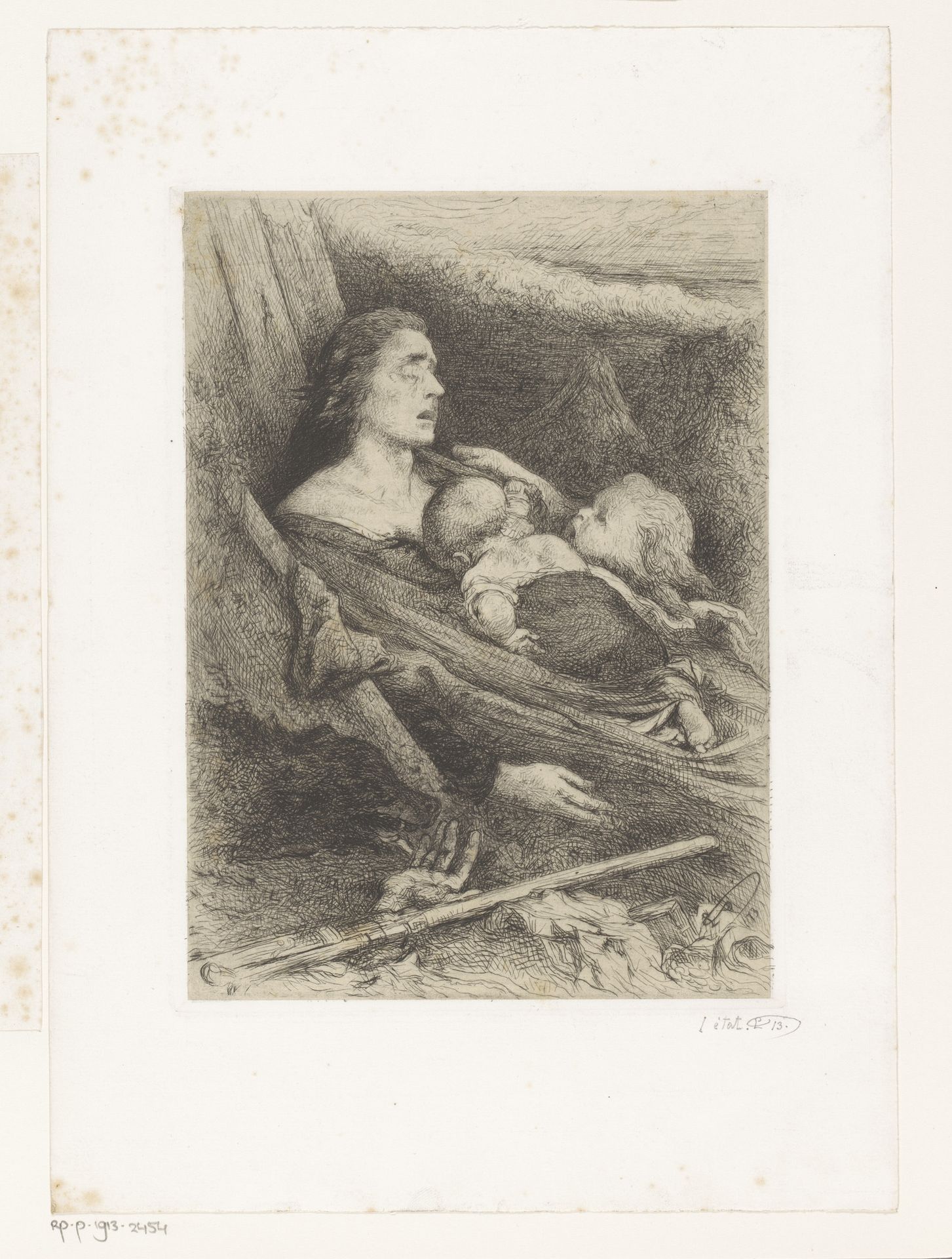 Allegorie op oorlog by Jean-François Portaels