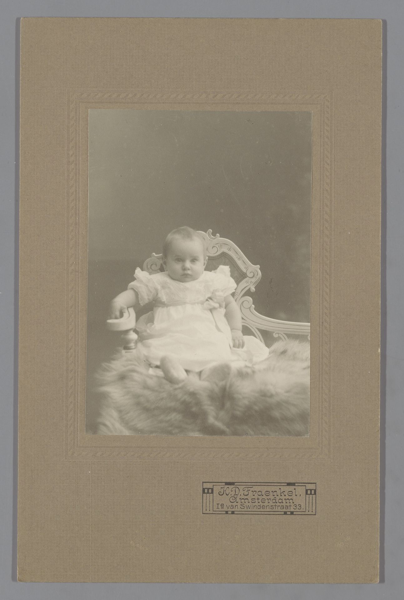 Portret van een baby by Hieronymus David Fraenkel