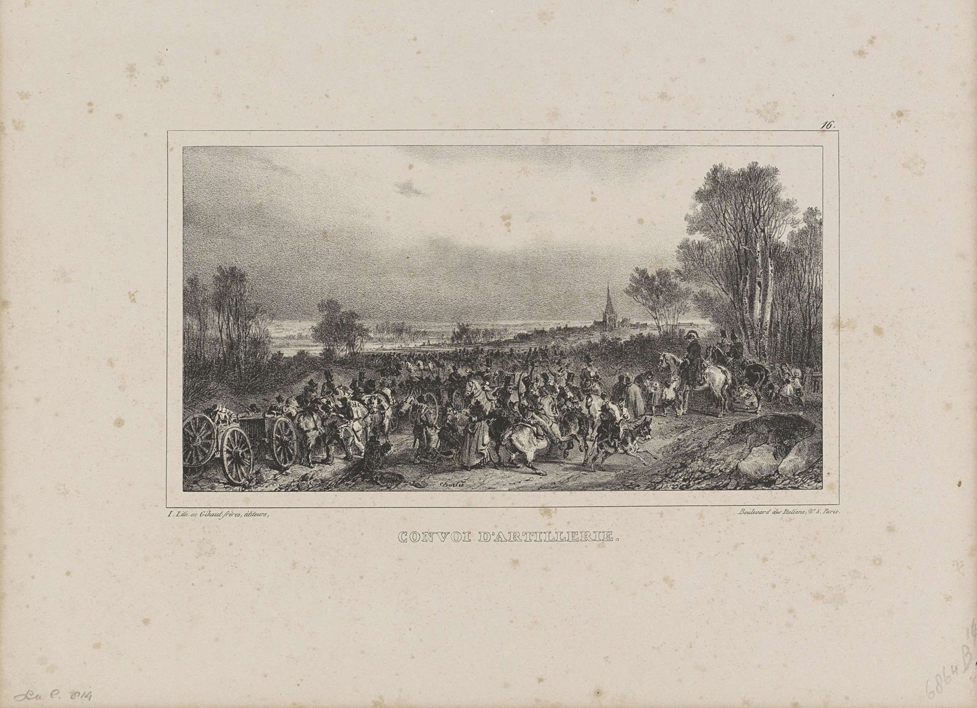 Artillerietrein, 1832 by Nicolas Toussaint Charlet