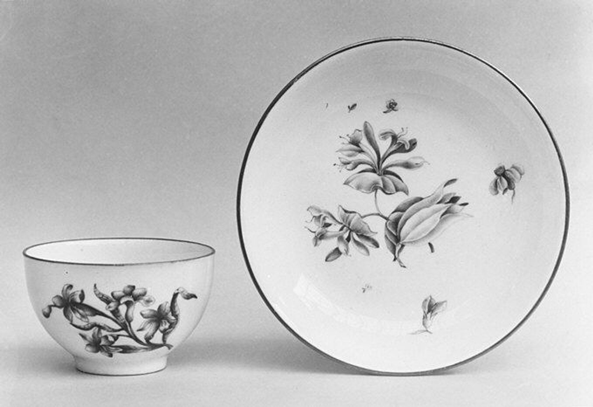 Cup and saucer by Meissen Manufactory