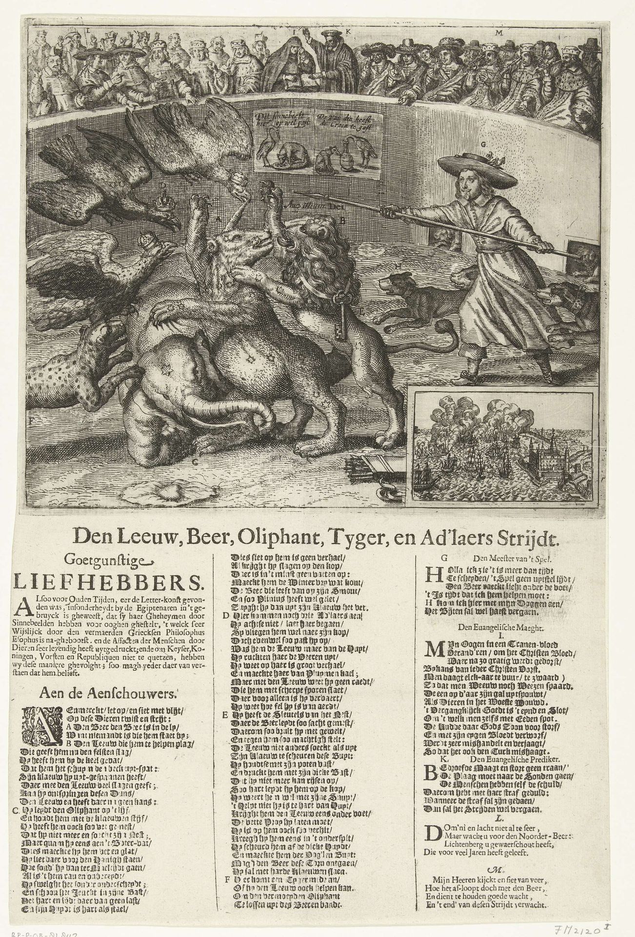 Allegorie op de Noordse Oorlog, ca. 1658 by Anonymous
