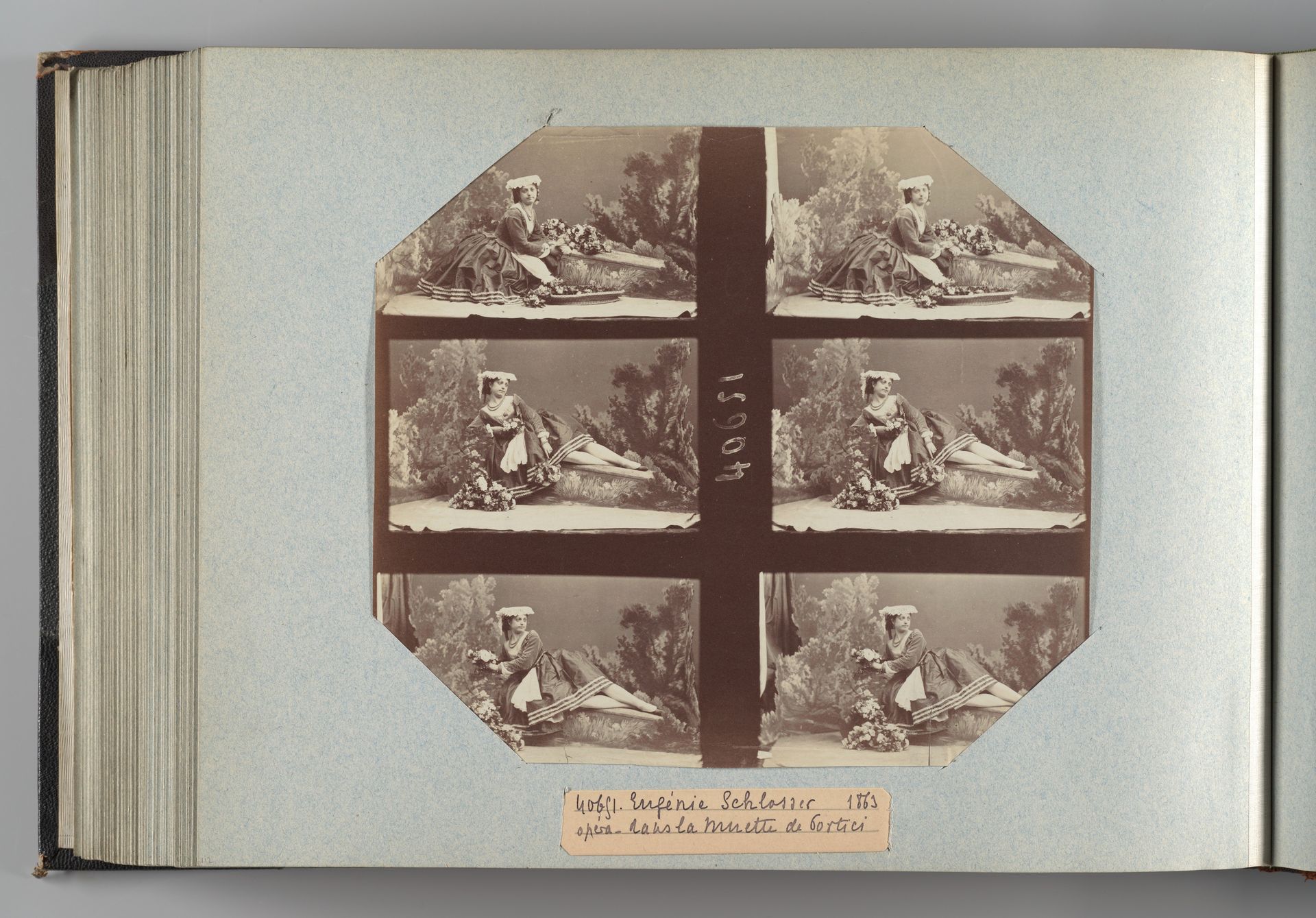 Eugénie Schlosser dans la muette de Portici by André-Adolphe-Eugène Disdéri