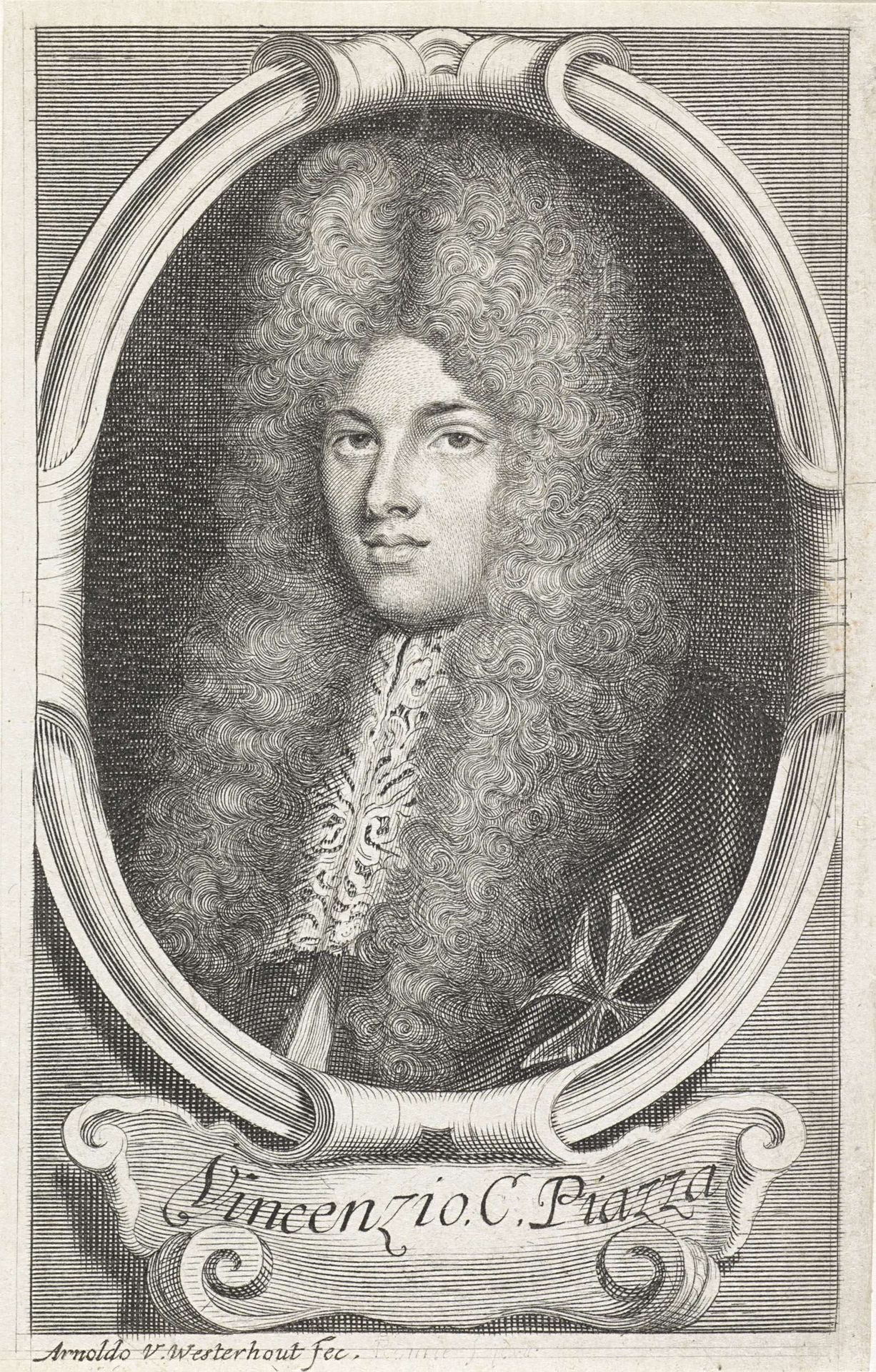 Portret van markies Vincenzo Piazza by Arnold van Westerhout