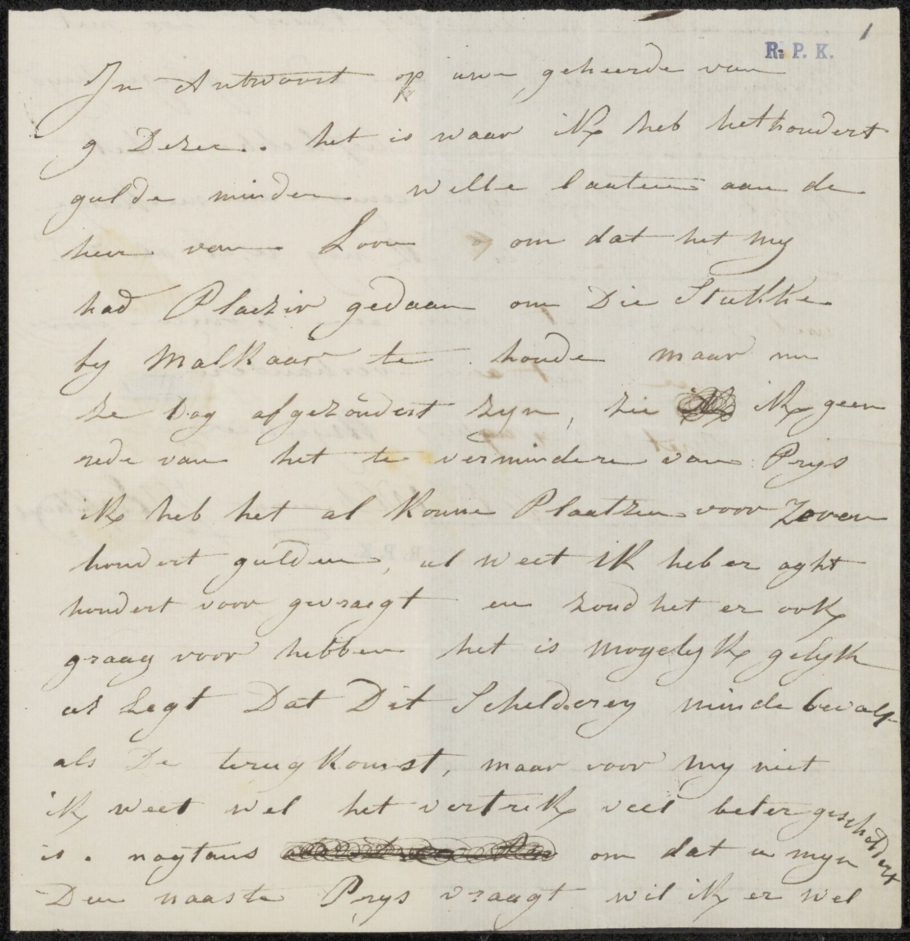 Brief aan anoniem by Jacob Joseph Eeckhout