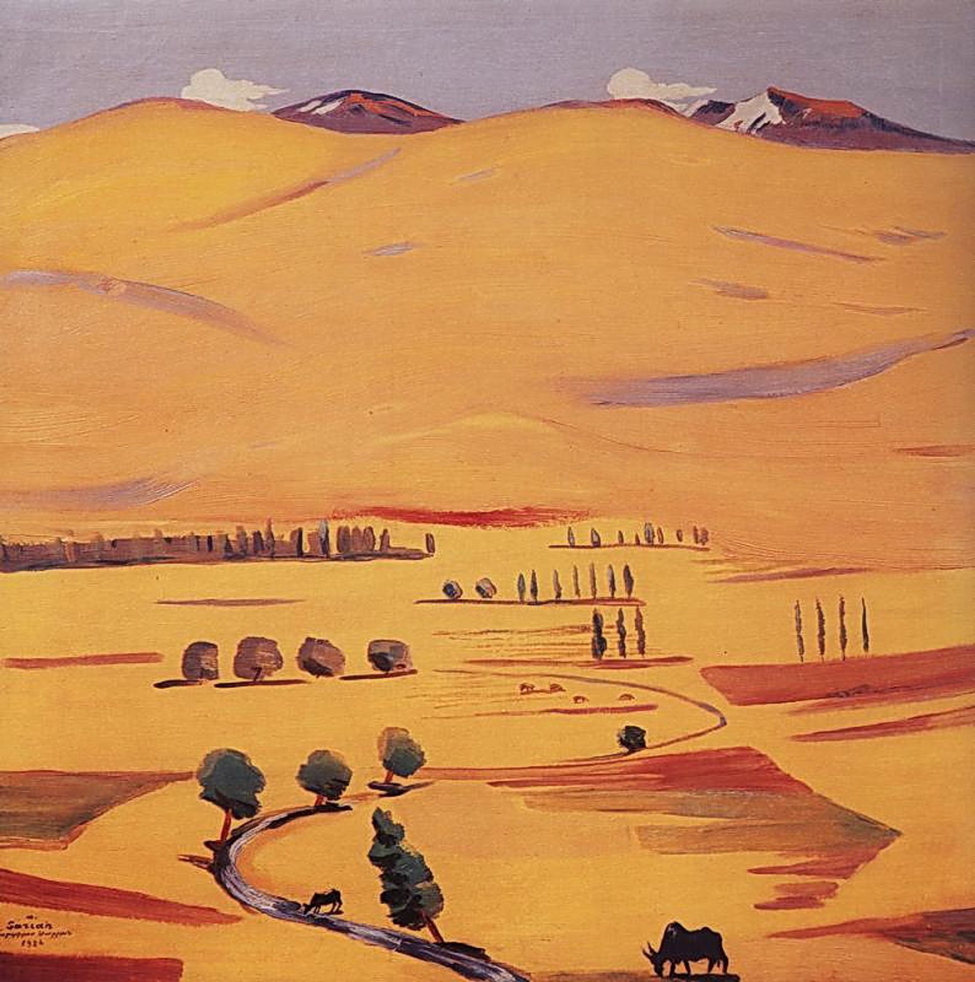 Geghama mountains by Martiros Sarian