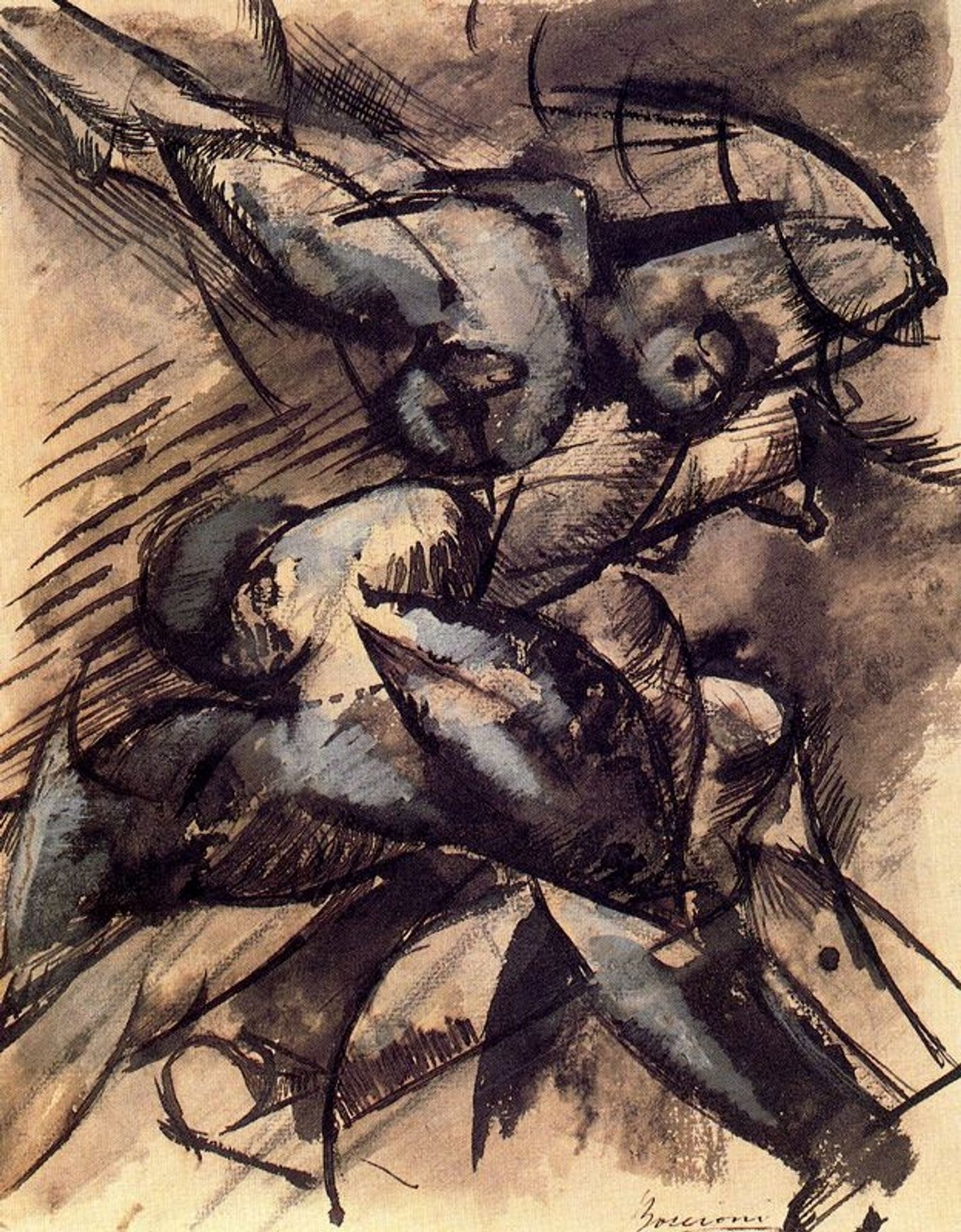 Dynamic Decomposition by Umberto Boccioni