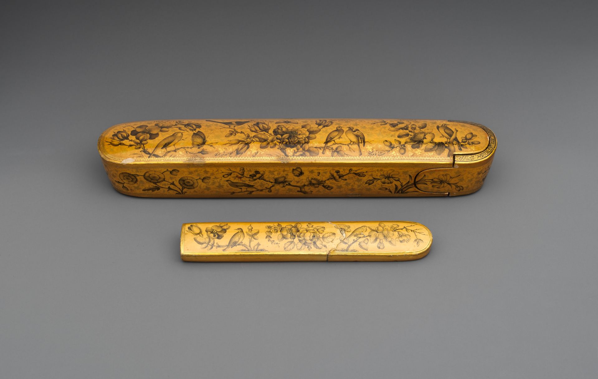 Pen Box and Glass Case by Fathallah Shirazi