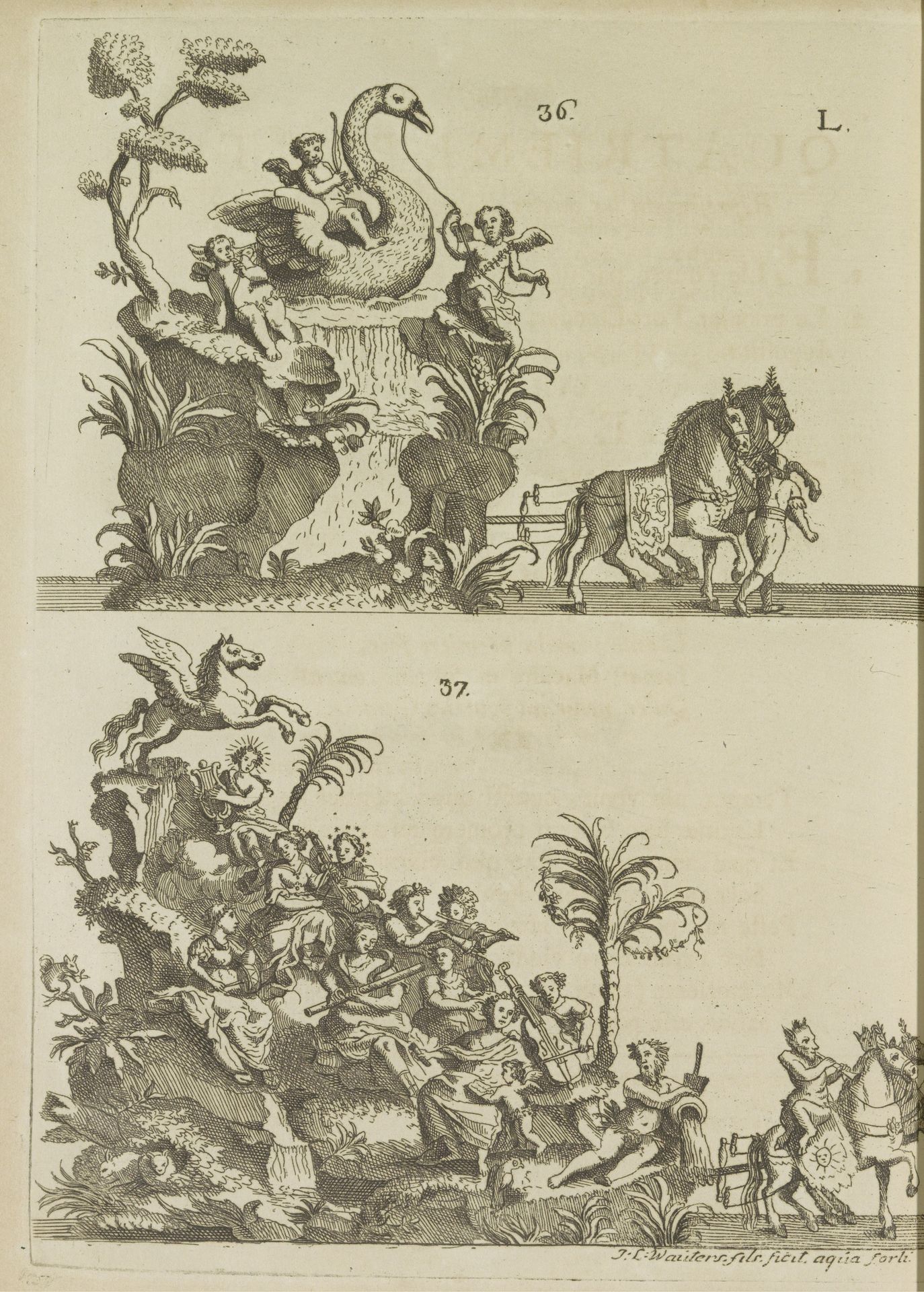Blad L: negentiende praalwagen, 1767 by Lieven Wouters