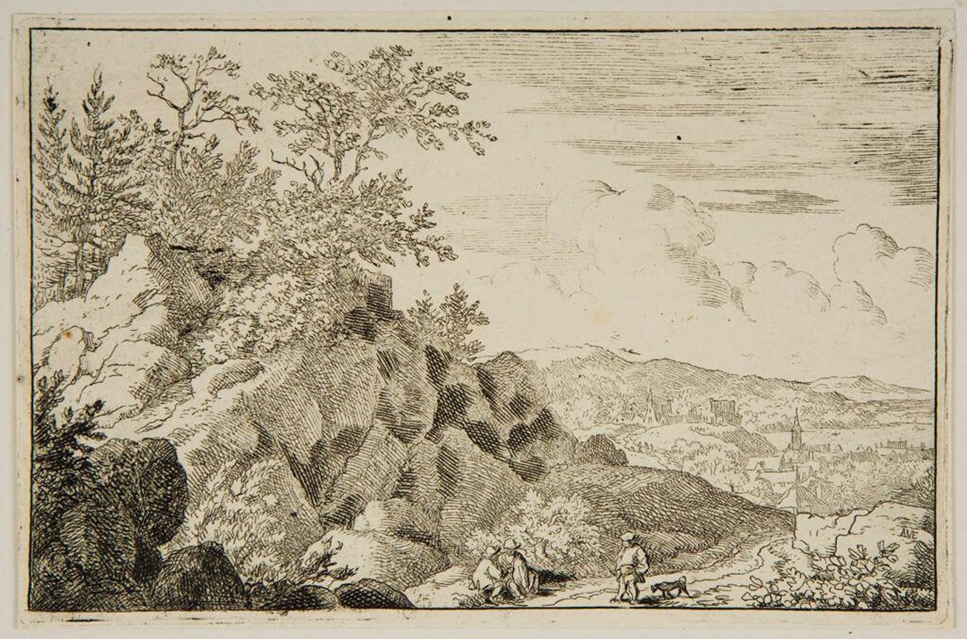 Peasant Followed by a Dog by Allart van Everdingen