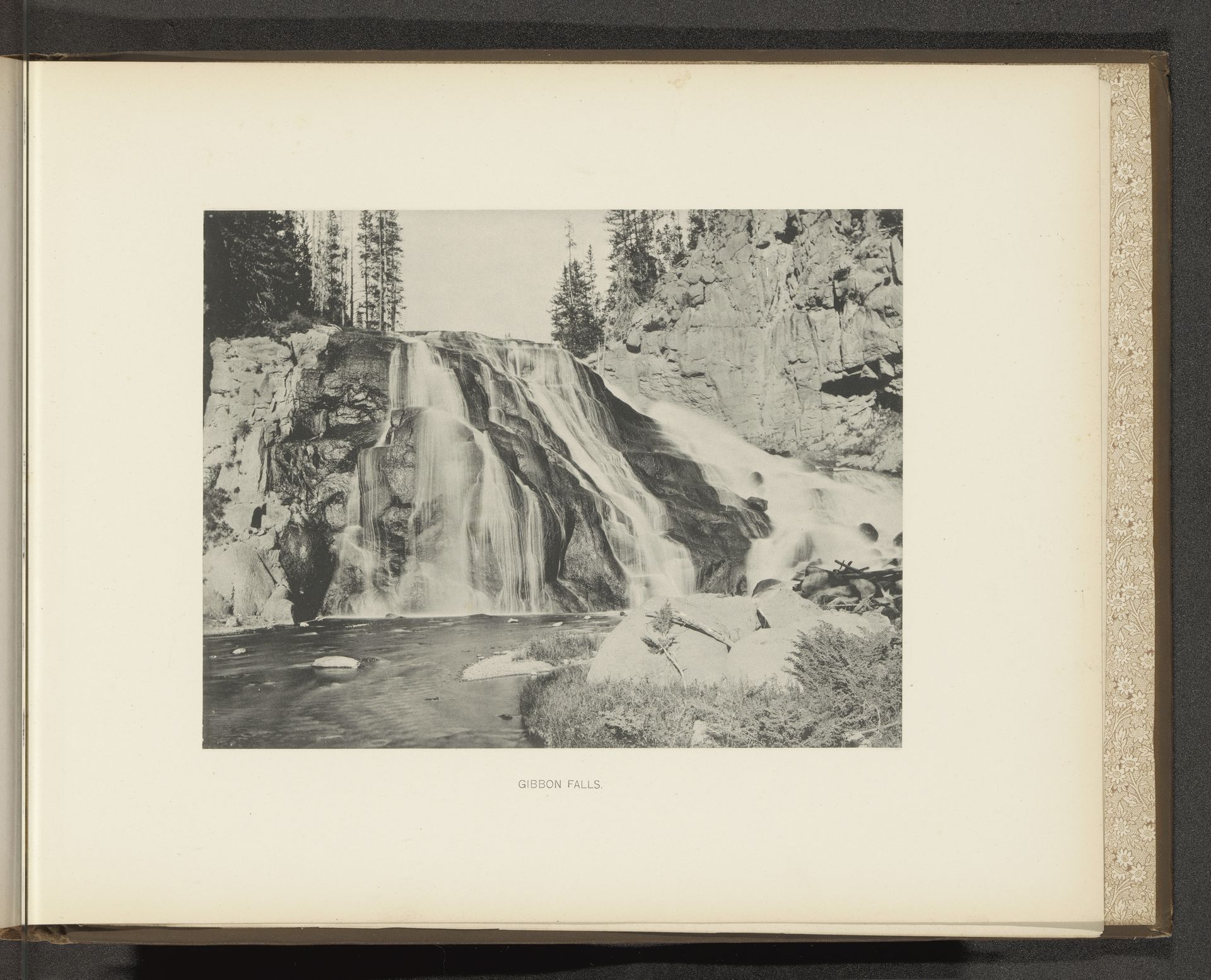 Gibbon Falls by Frank Jay Haynes