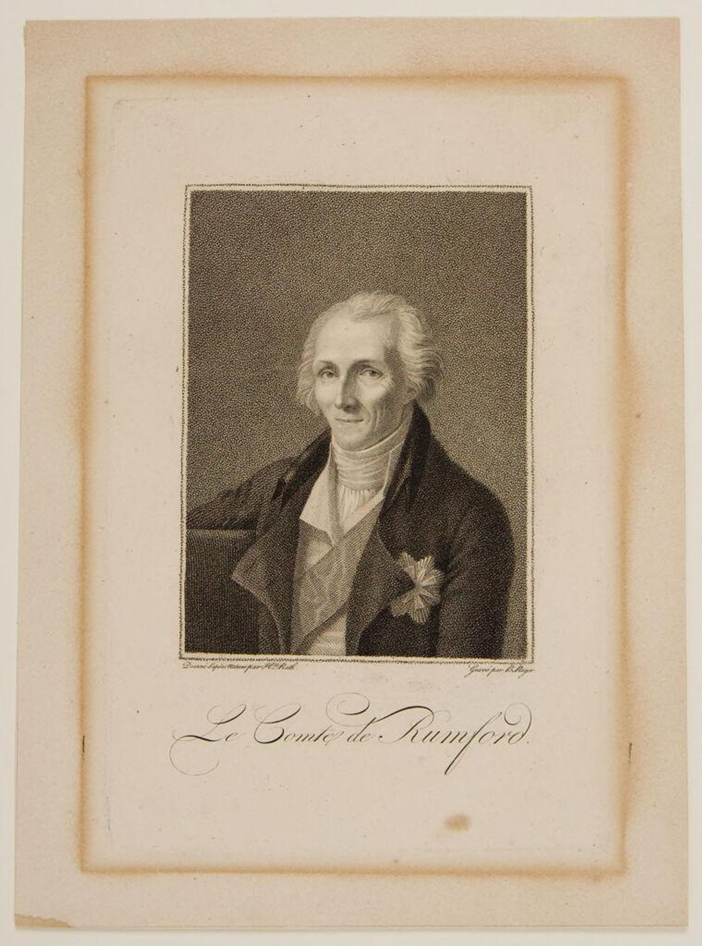 Benjamin Thompson, Count Rumford (1753-1814) by Barthélemy Joseph Fulcran Roger