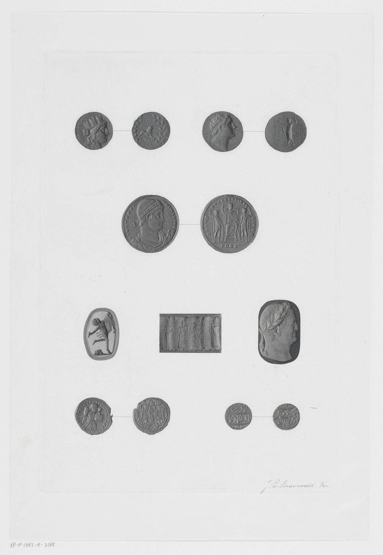 Munten en gesneden stenen by Jan Dam Steuerwald