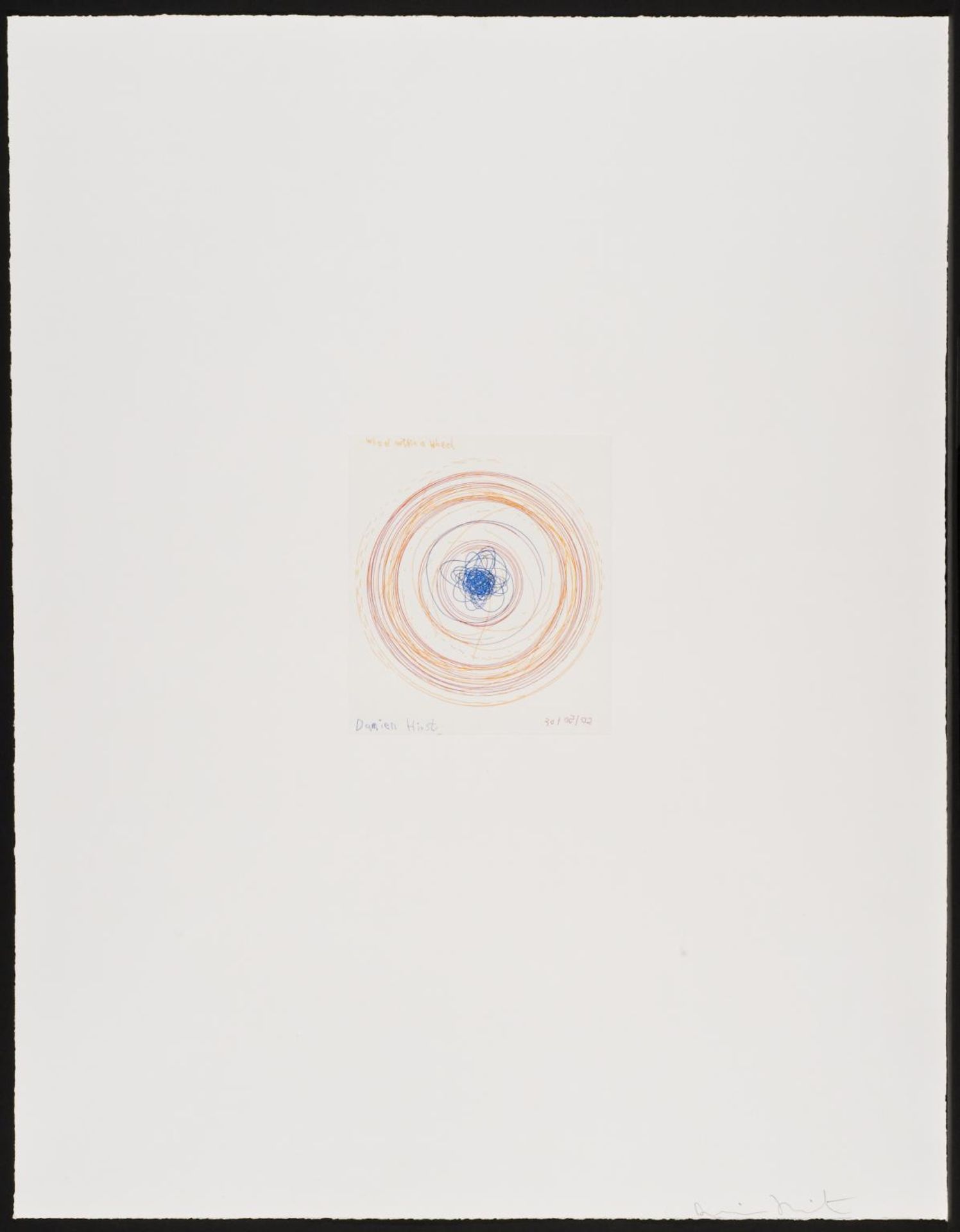 Wheel within a wheel by  Damien Hirst