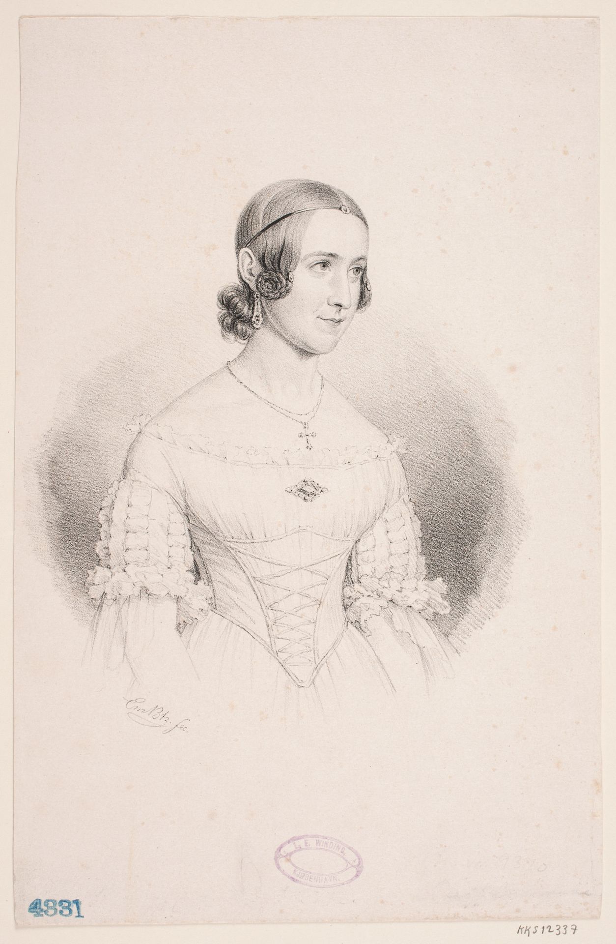 Amalie Rieffel by Emil Ditlev Bærentzen