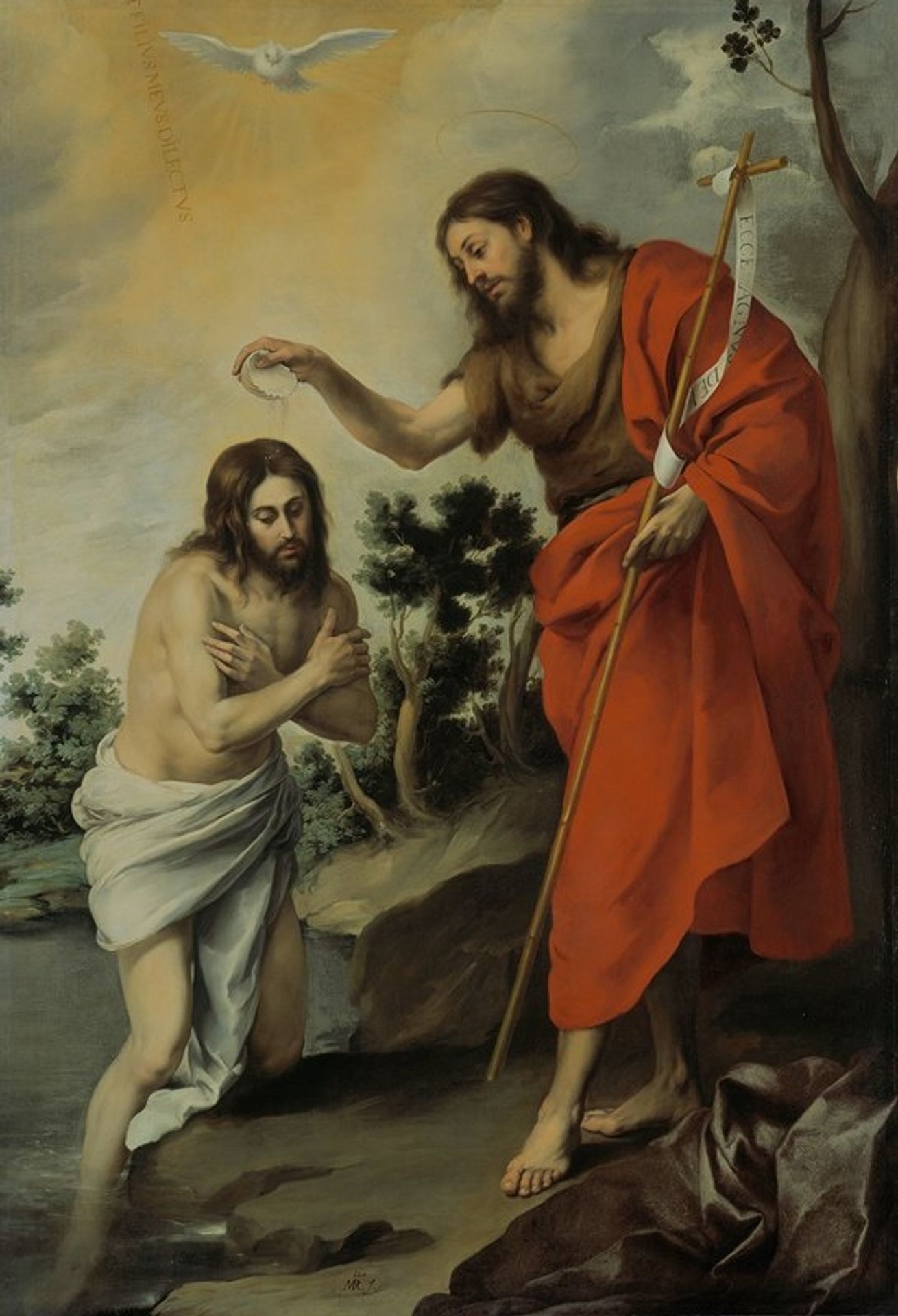 The Baptism of Christ by Bartolomé Estebán Murillo